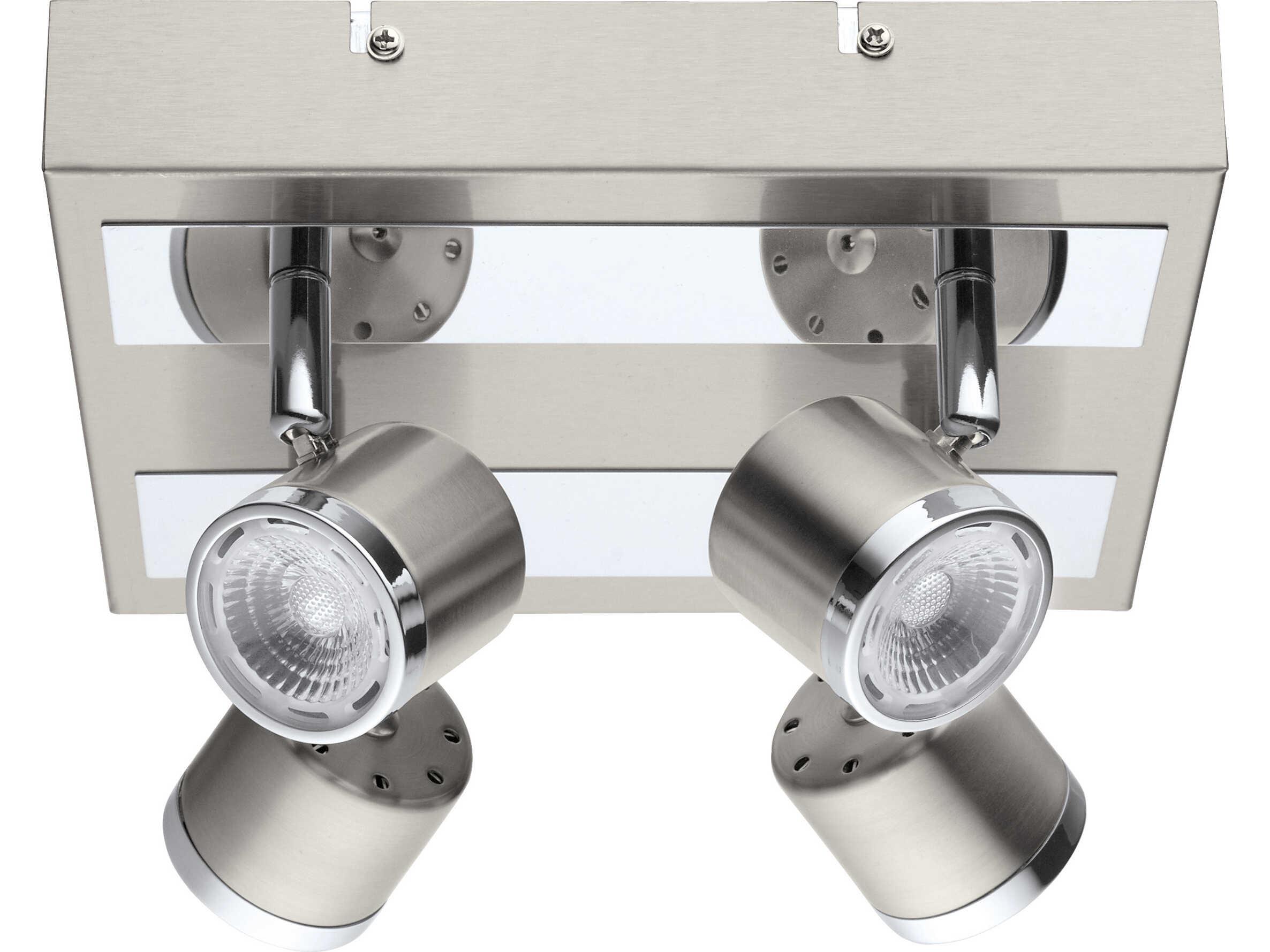 Eglo Pierino 4-Light Matte Nickel Chrome Track & Rail Light