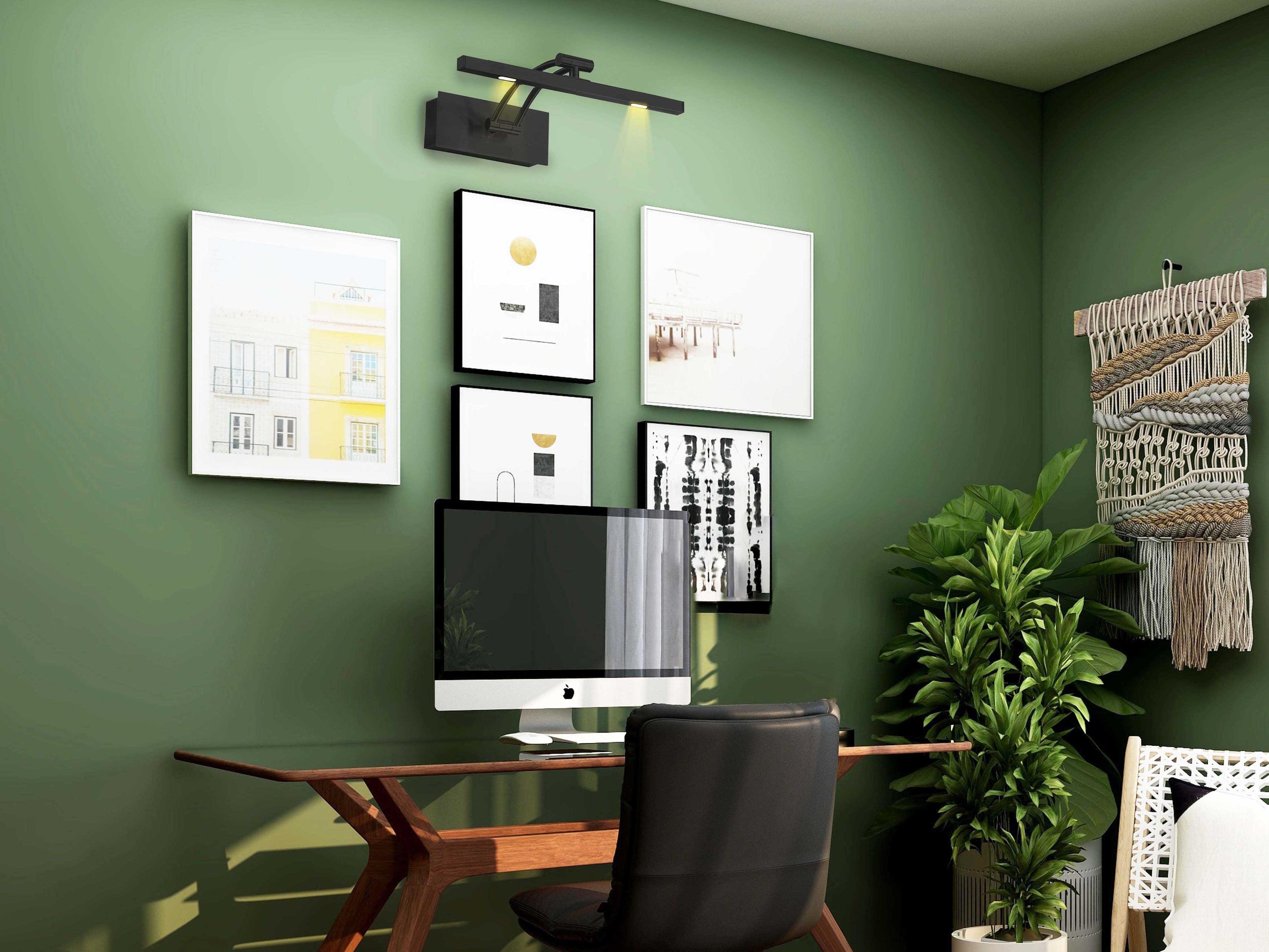 Eglo Doreen 2-Light Matte Black Picture Light