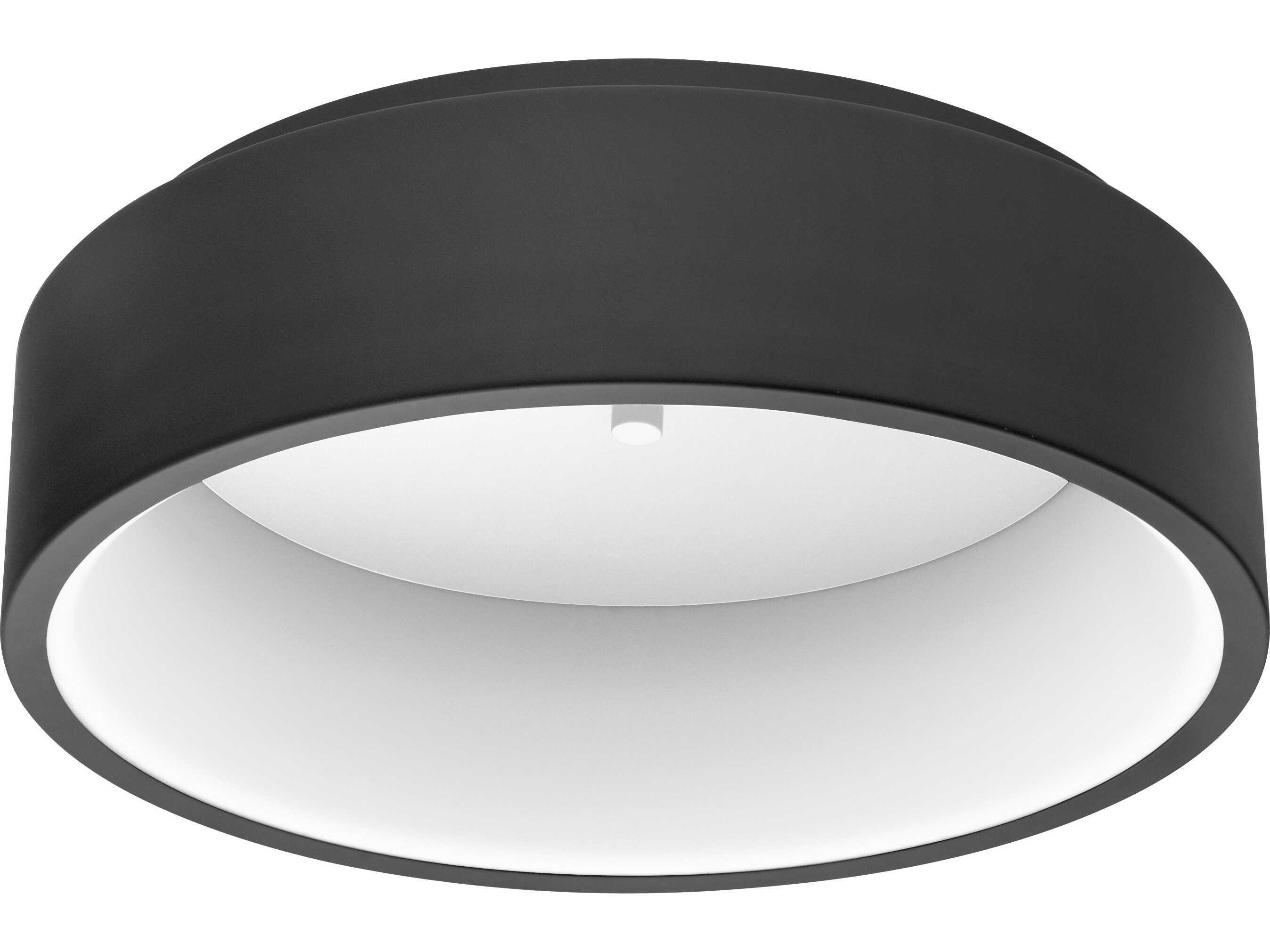 Eglo Marghera Black Round Flush Mount