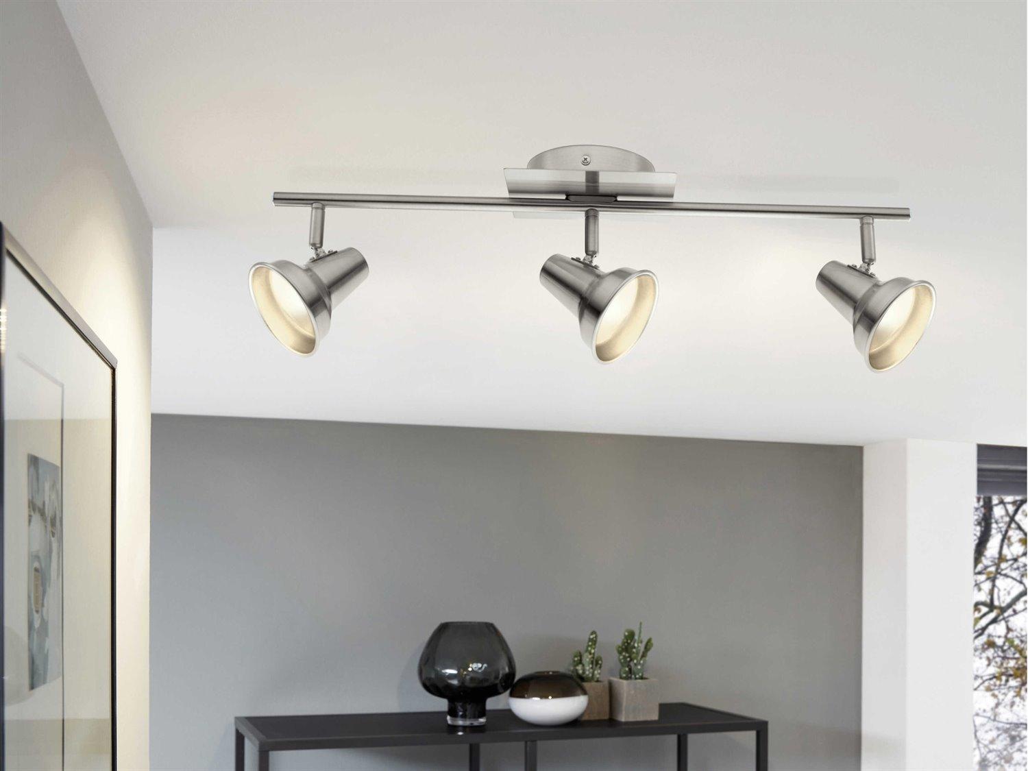 Eglo Filipina 3-Light Matte Nickel Track & Rail Light