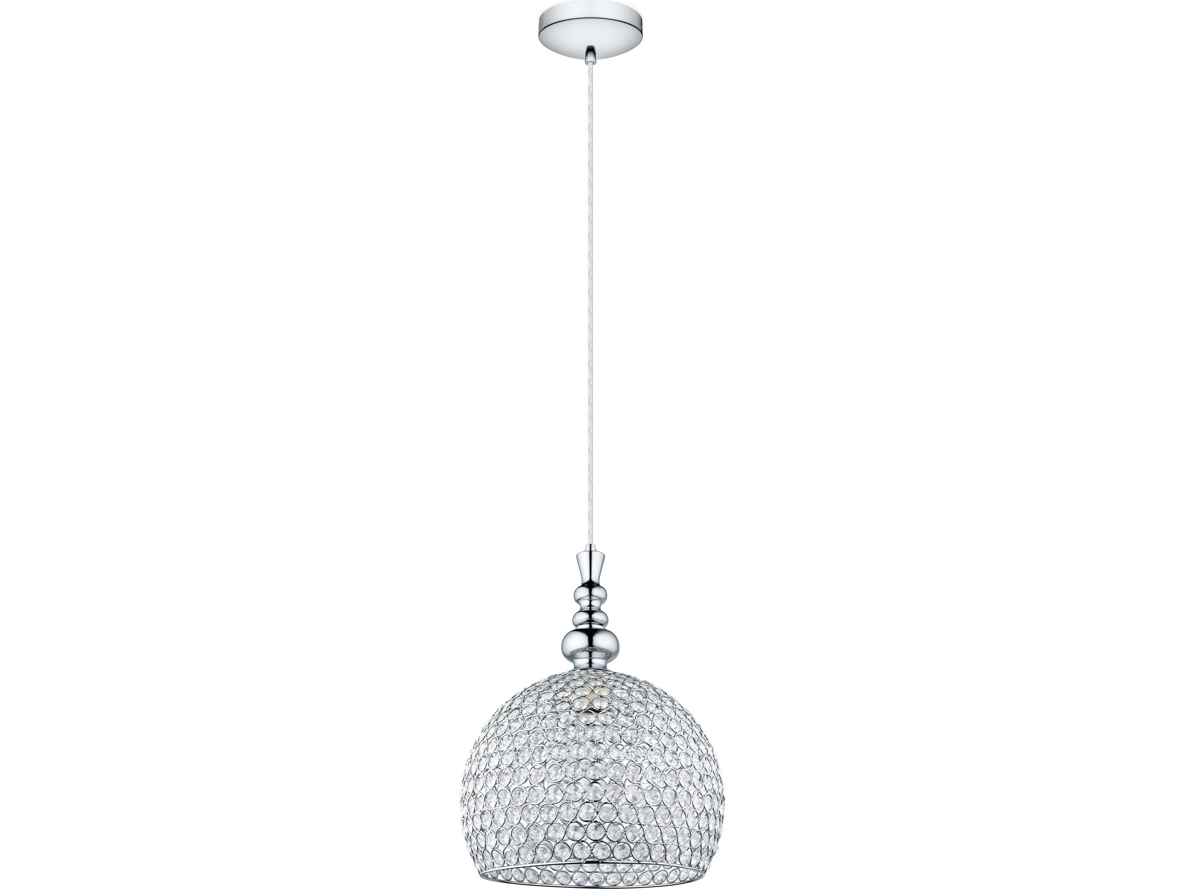 Eglo Bonares 1-Light Chrome Dome Mini Pendant