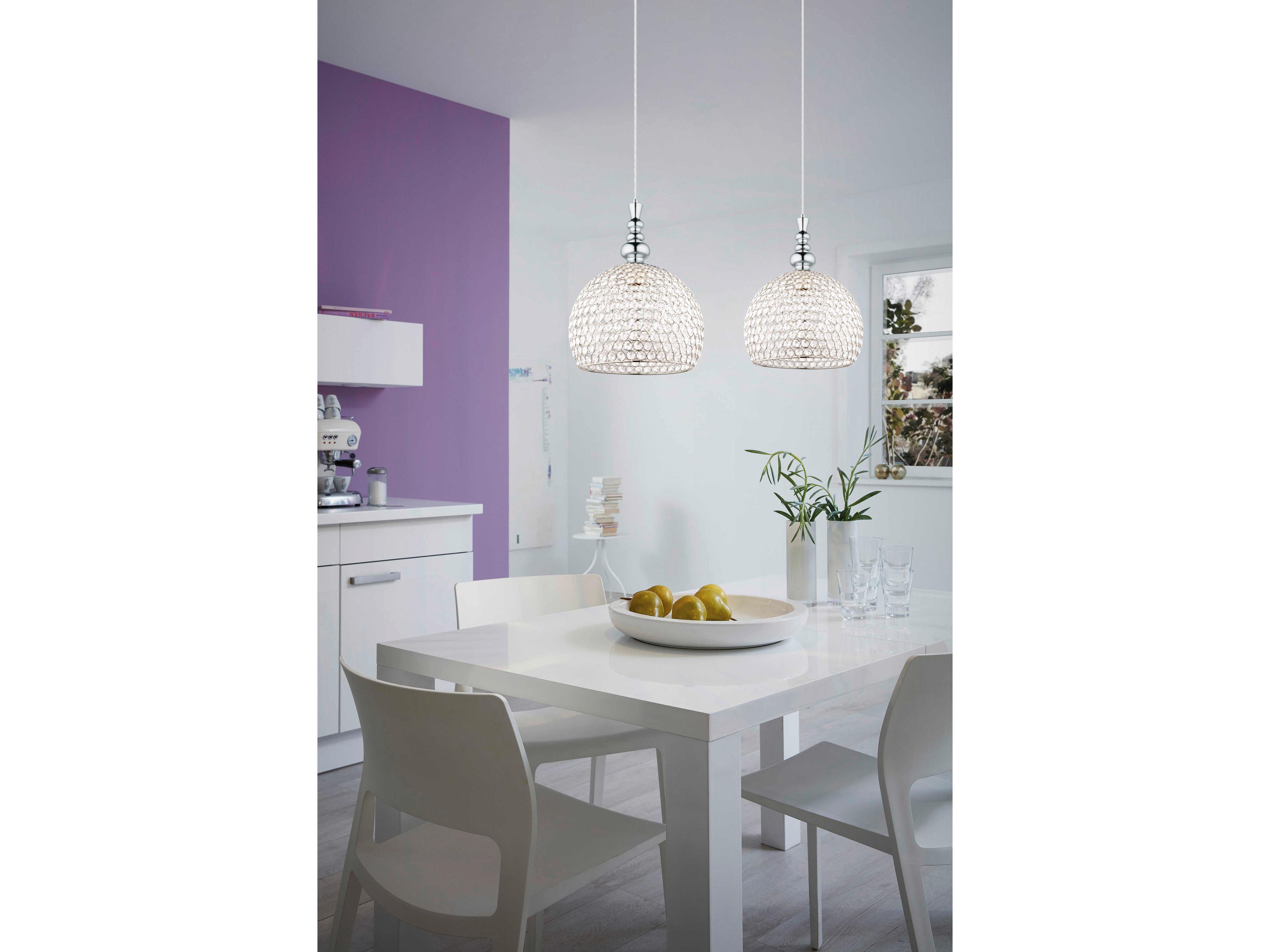Eglo Bonares 1-Light Chrome Dome Mini Pendant