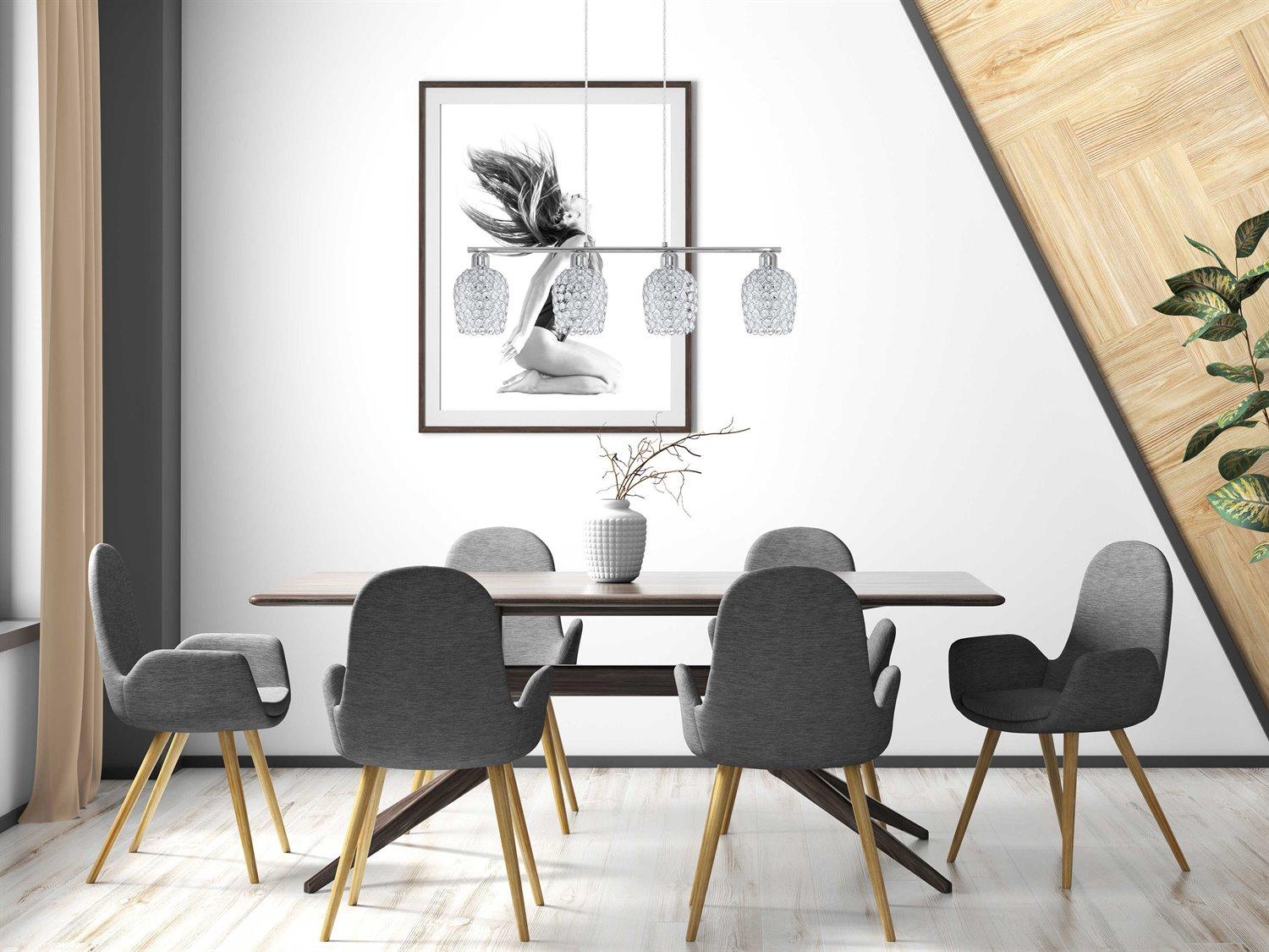 Eglo Bonares 3-Light Chrome Island Pendant