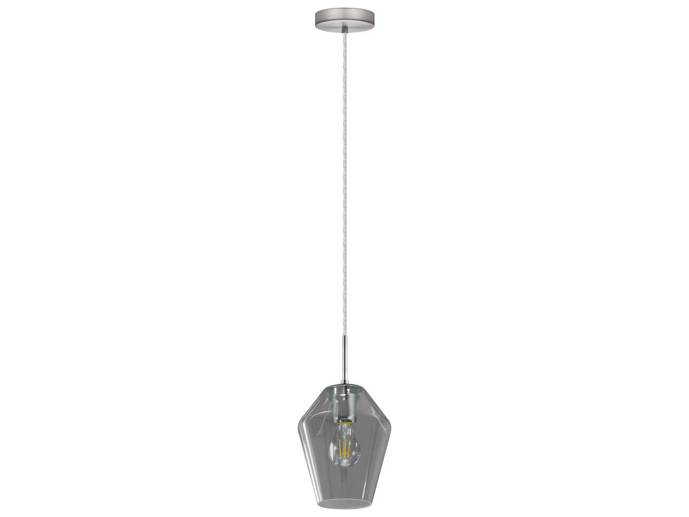 Eglo Murmillo 1-Light Matte Nickel Mini Pendant