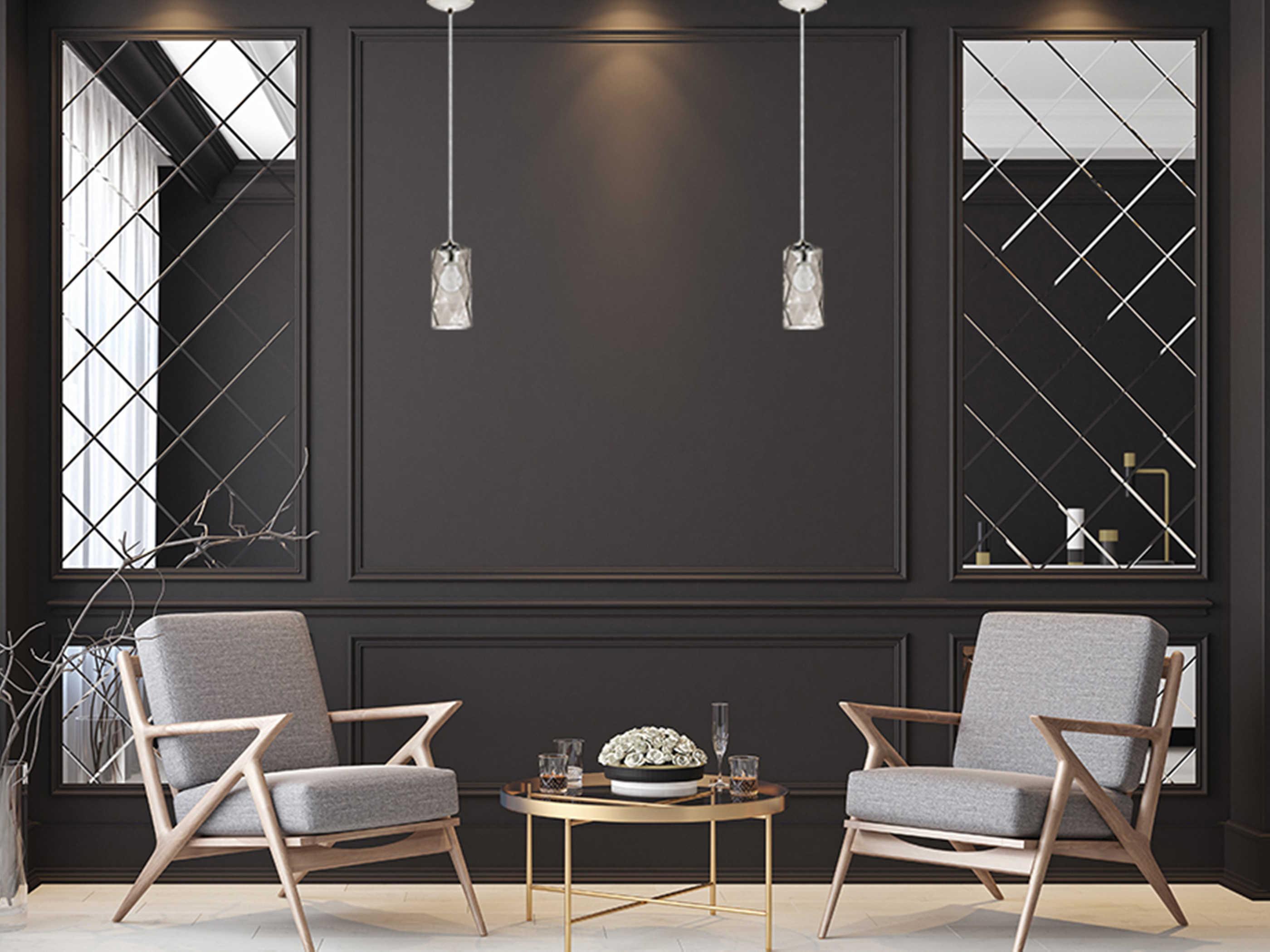 Eglo Estevau 1-Light Satin Nickel Cylinder Mini Pendant