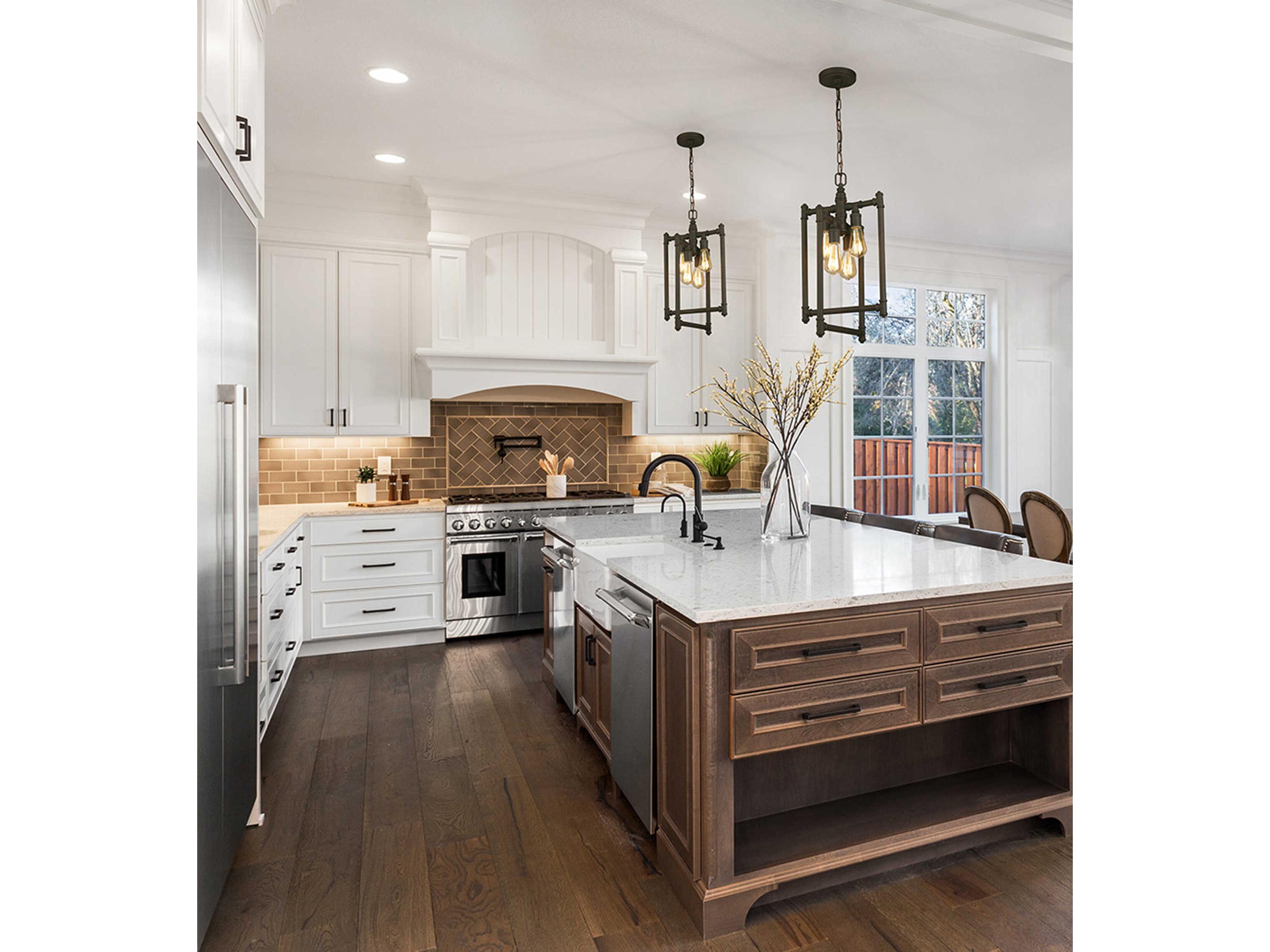 Eglo Wymer 4-Light Matte Bronze Pendant