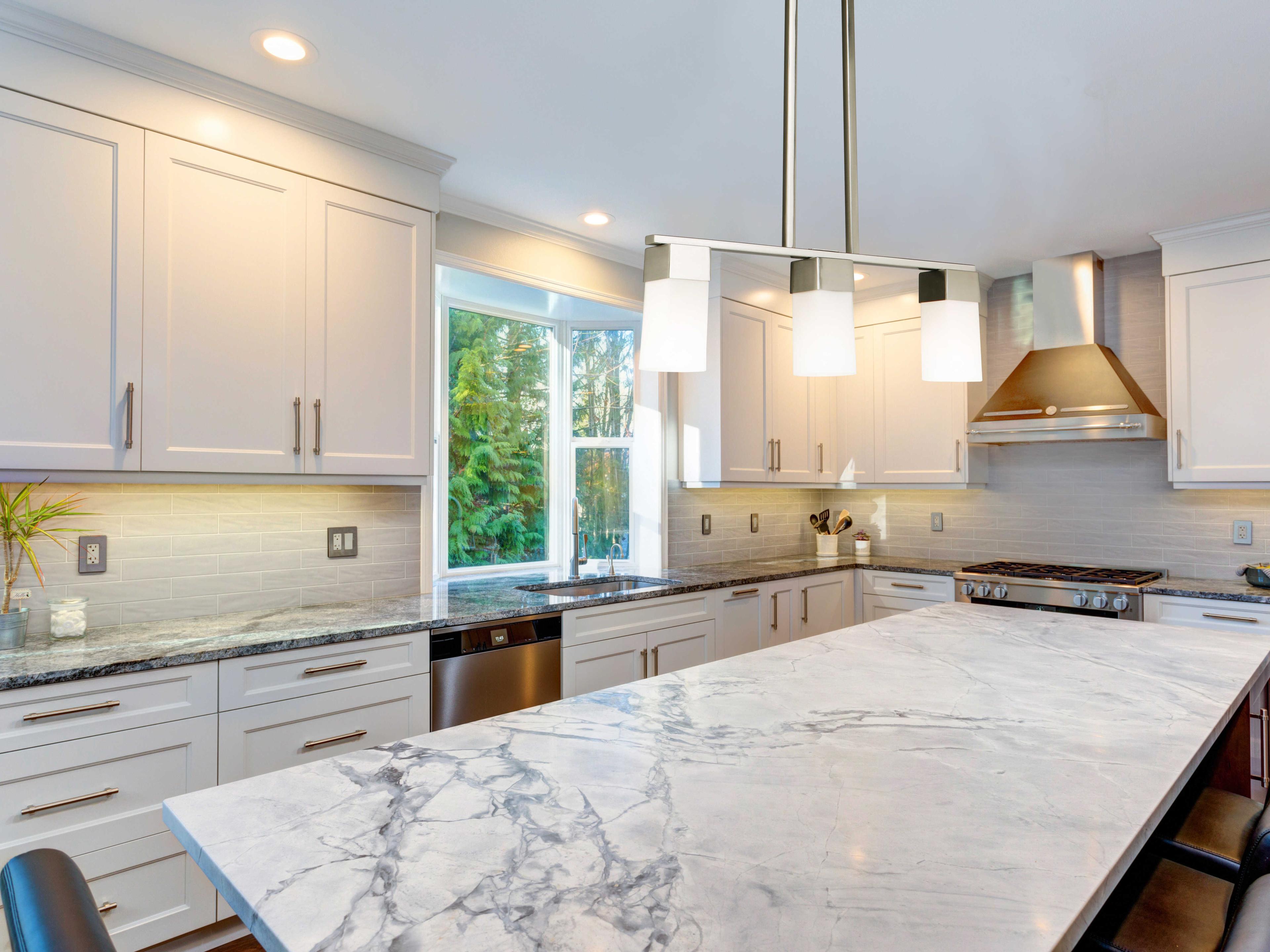 Eglo Ciara Springs 3-Light Brushed Nickel Island Pendant