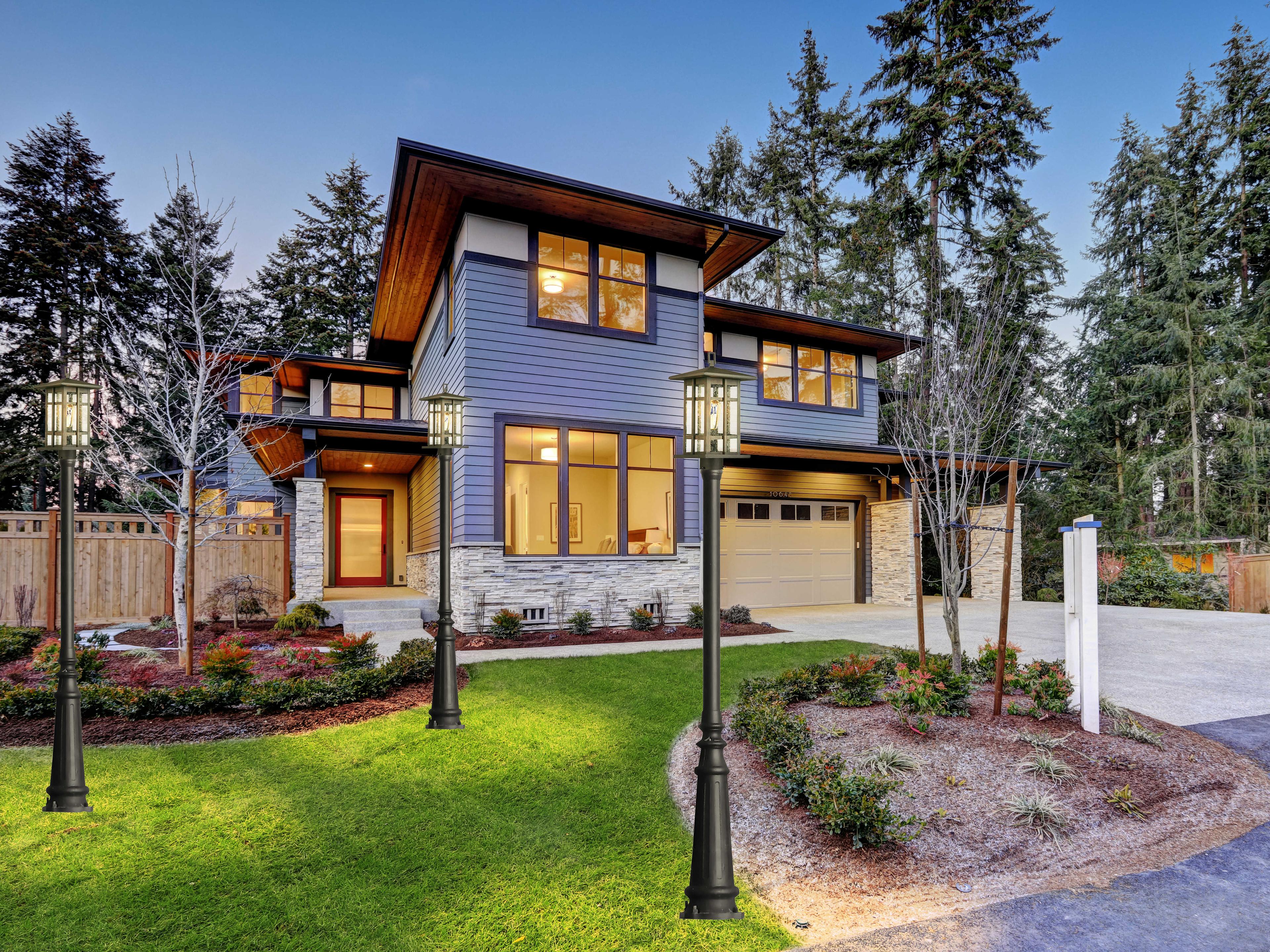 Eglo Arlington Creek 1-Light Outdoor Post Light