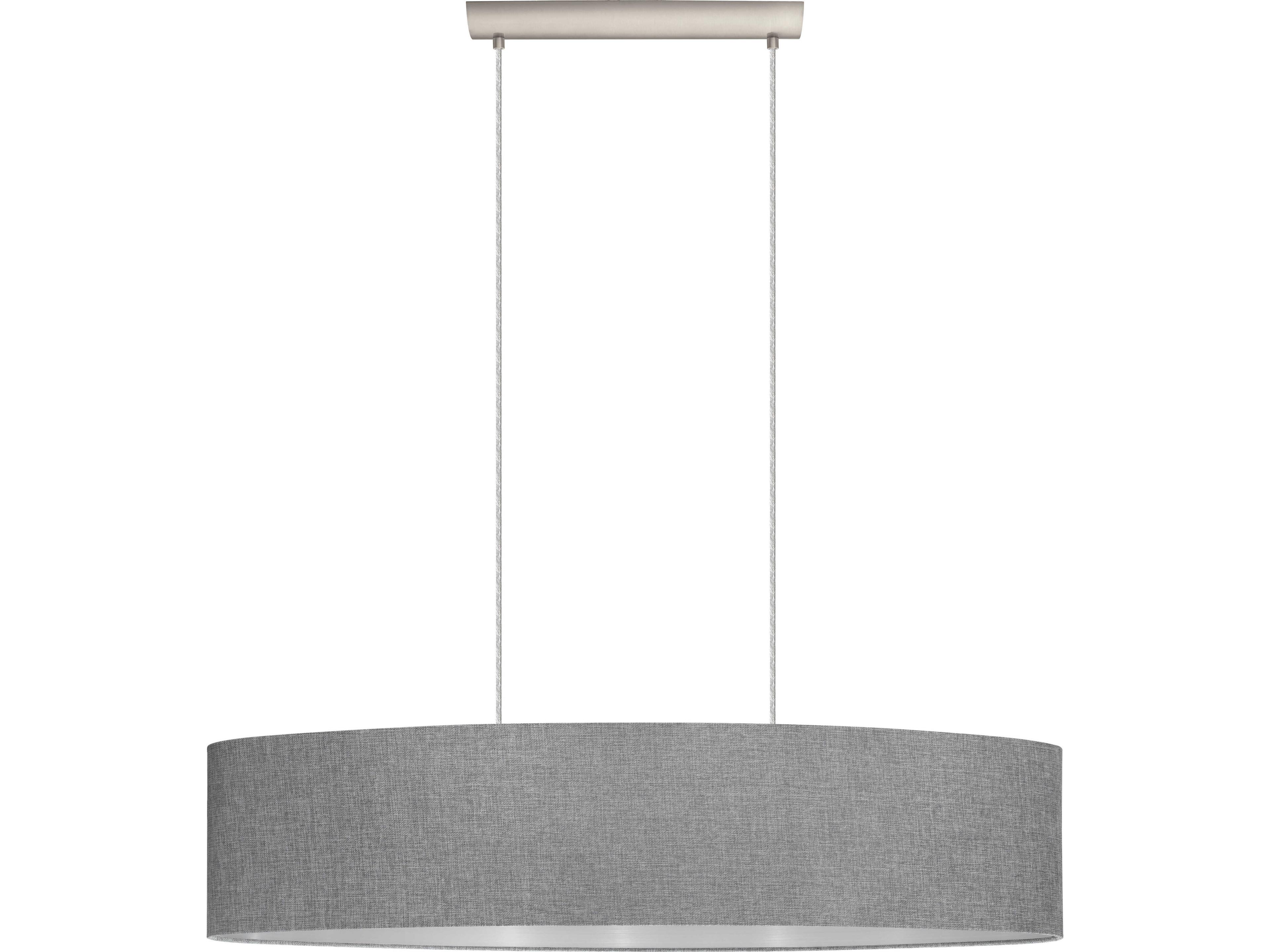 Eglo Mandana 1-Light Matte Nickel Gray Island Pendant
