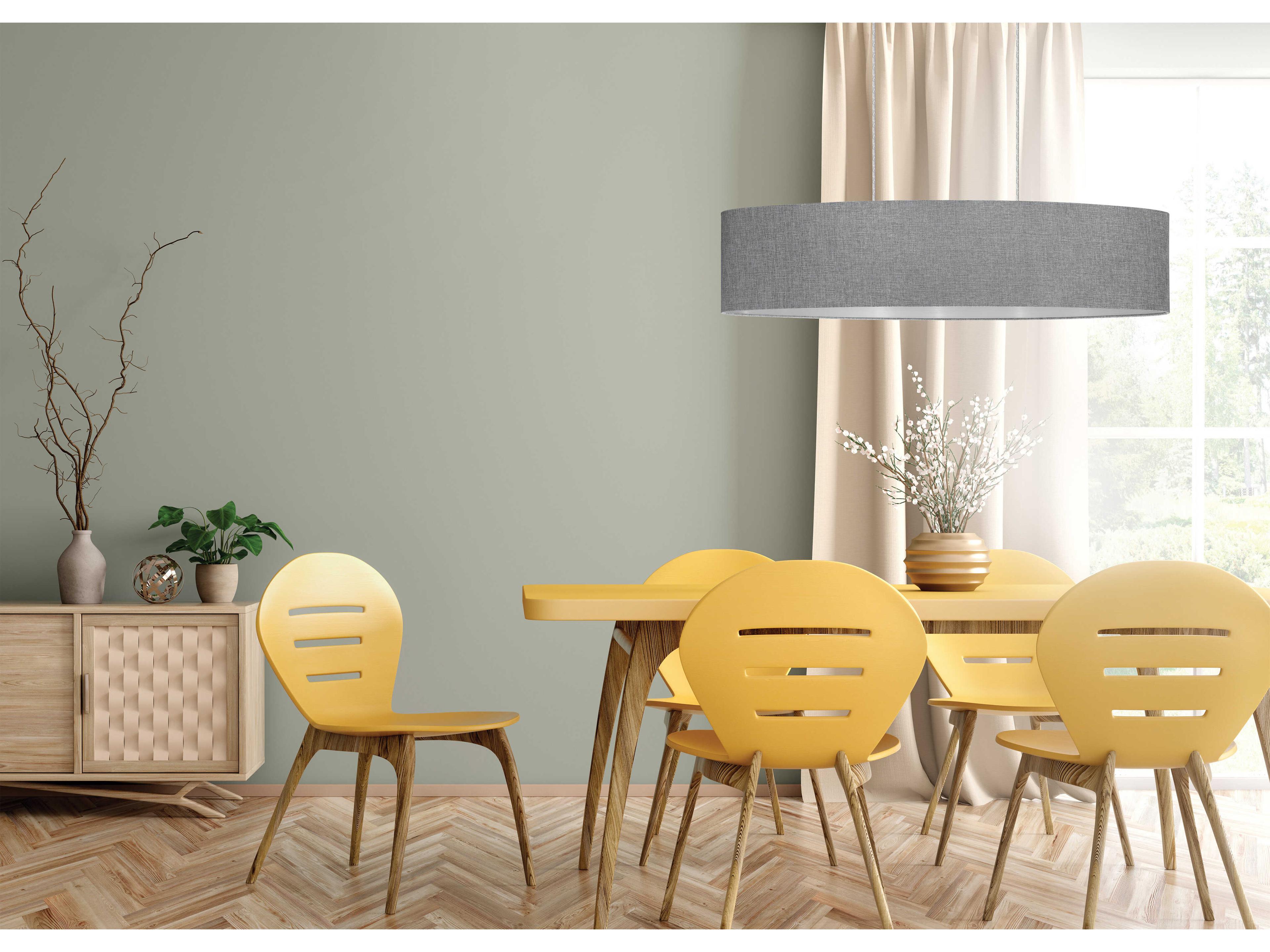 Eglo Mandana 1-Light Matte Nickel Gray Island Pendant