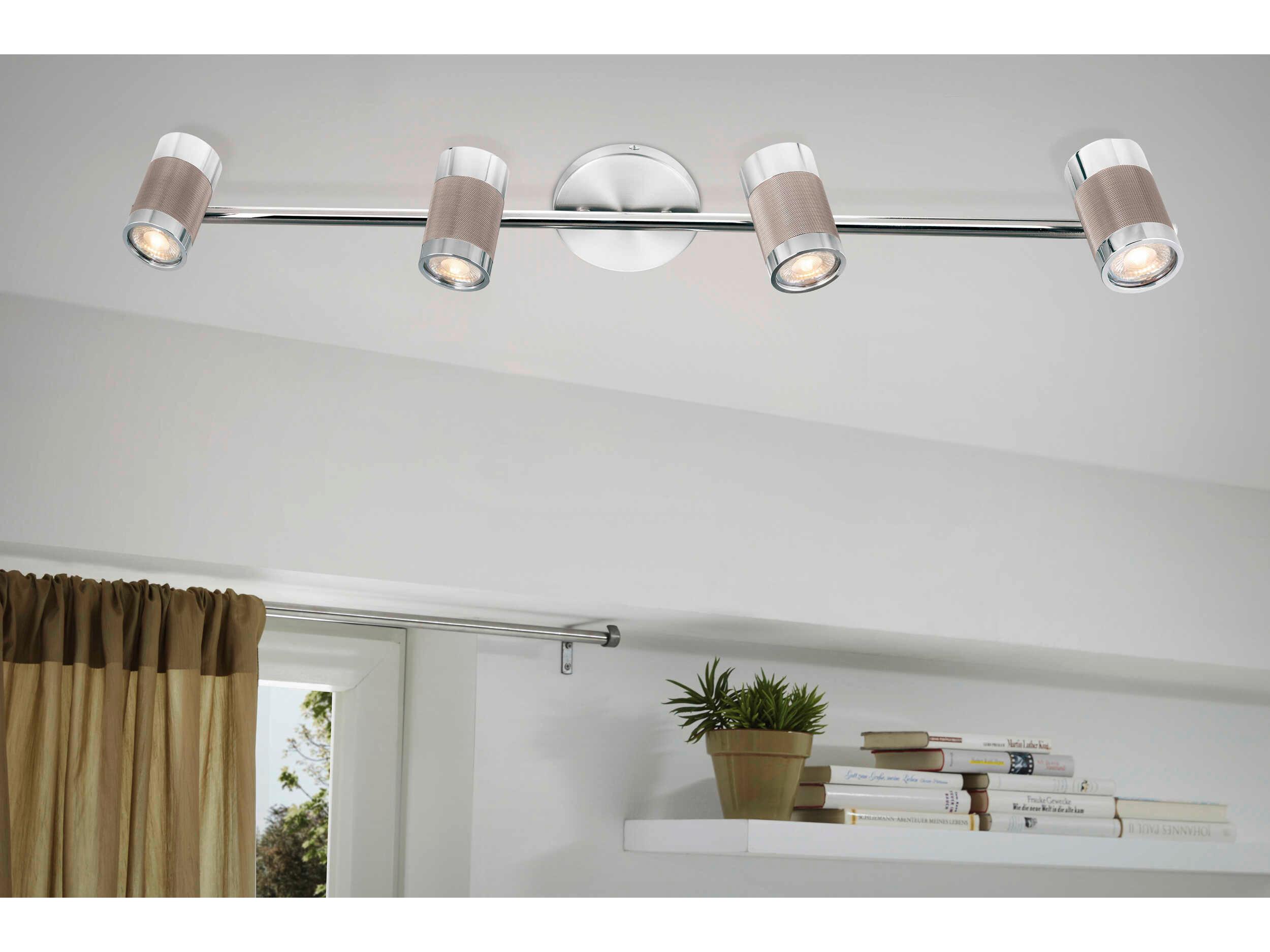 Eglo Savannah 4-Light Chrome Track & Rail Light