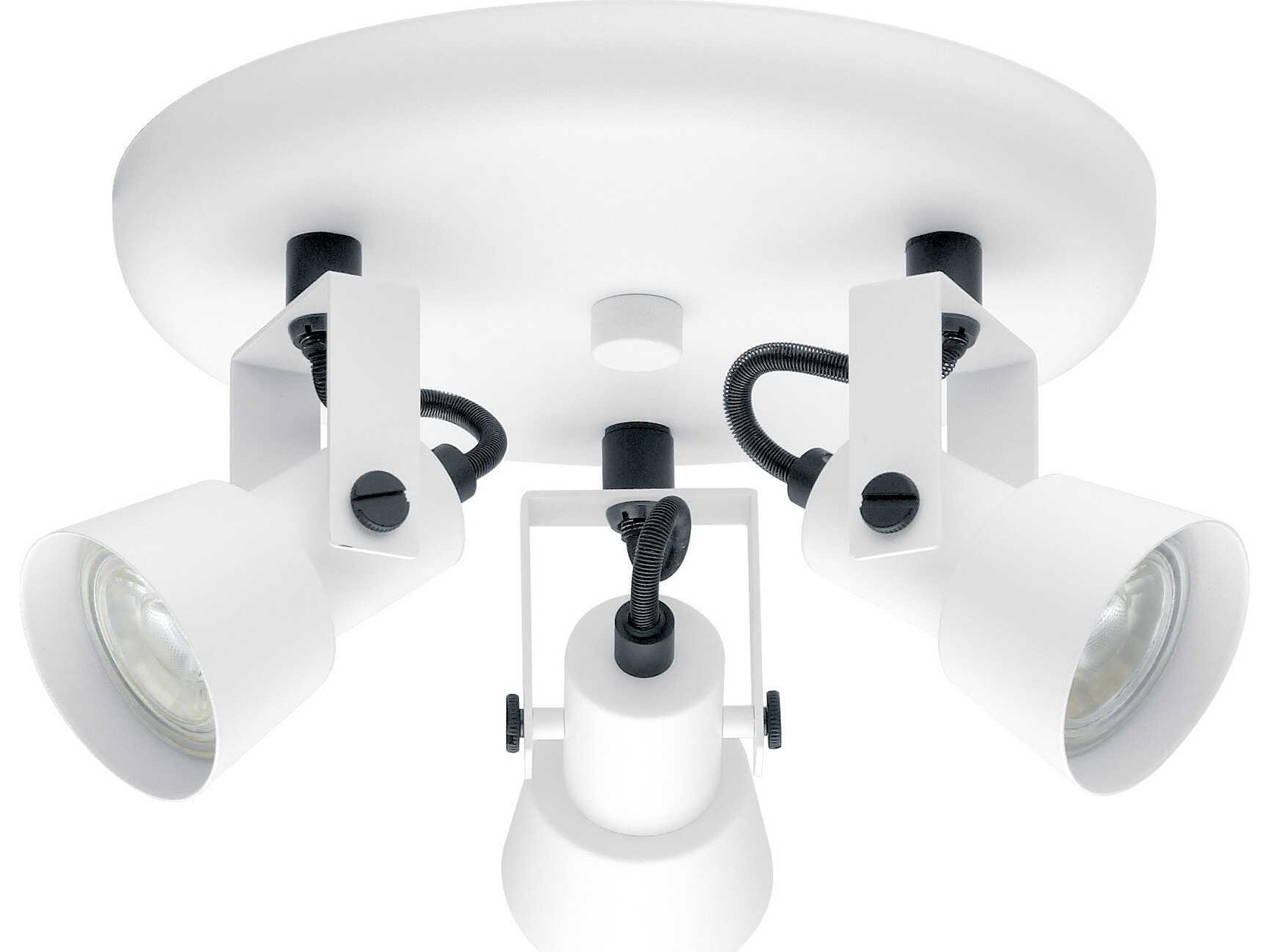Eglo Trillo 3-Light White Black Spot Light