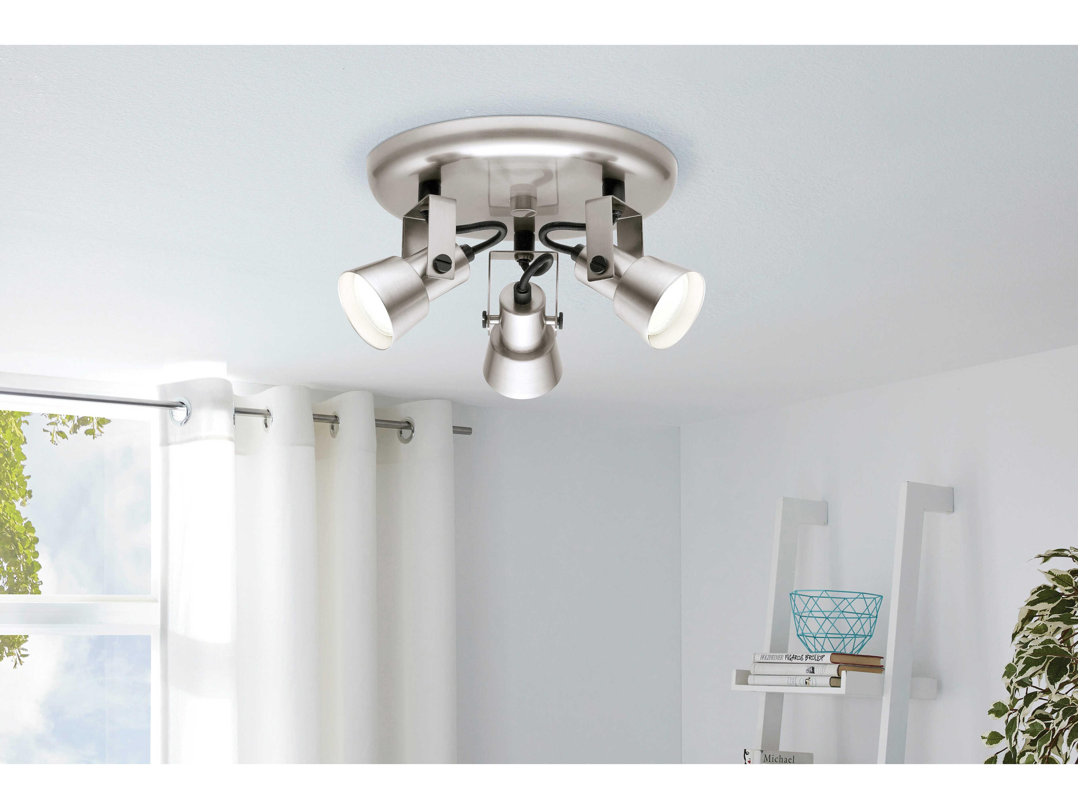 Eglo Trillo 3-Light Matte Nickel Spot Light