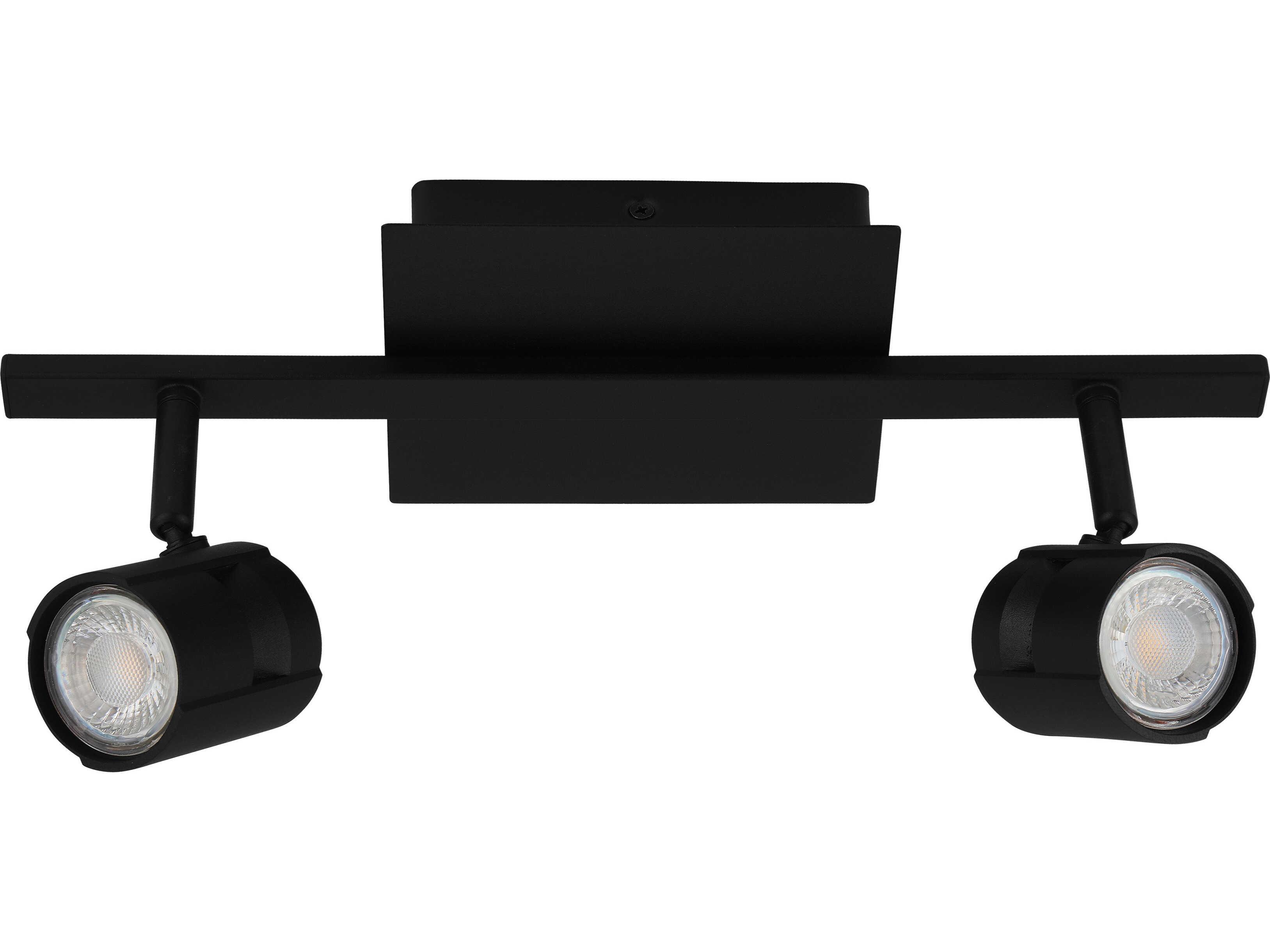 Eglo Vergiano 2-Light Black Cylinder Track & Rail Light