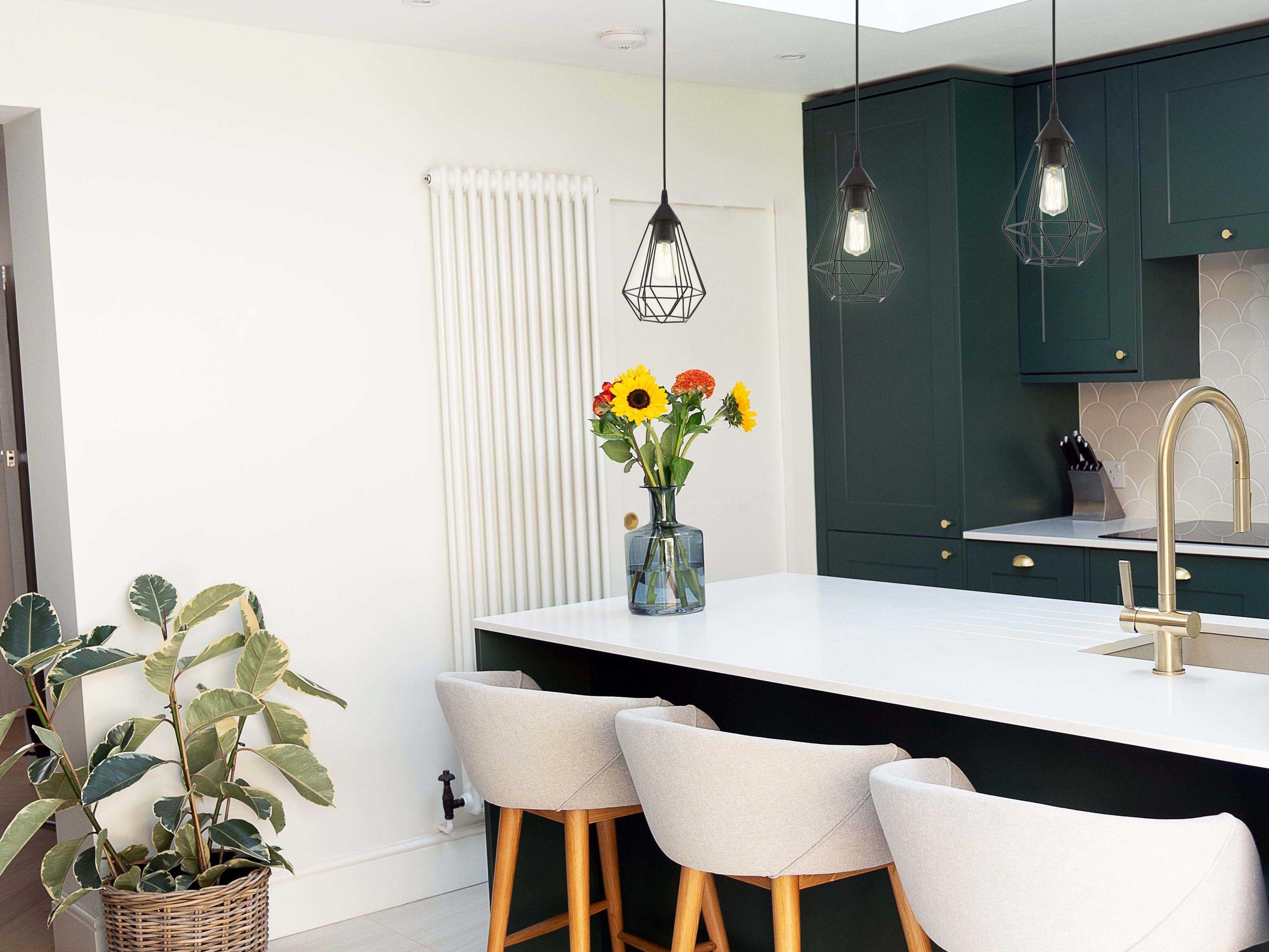 Eglo Lindell 1-Light Matte Black Mini Pendant