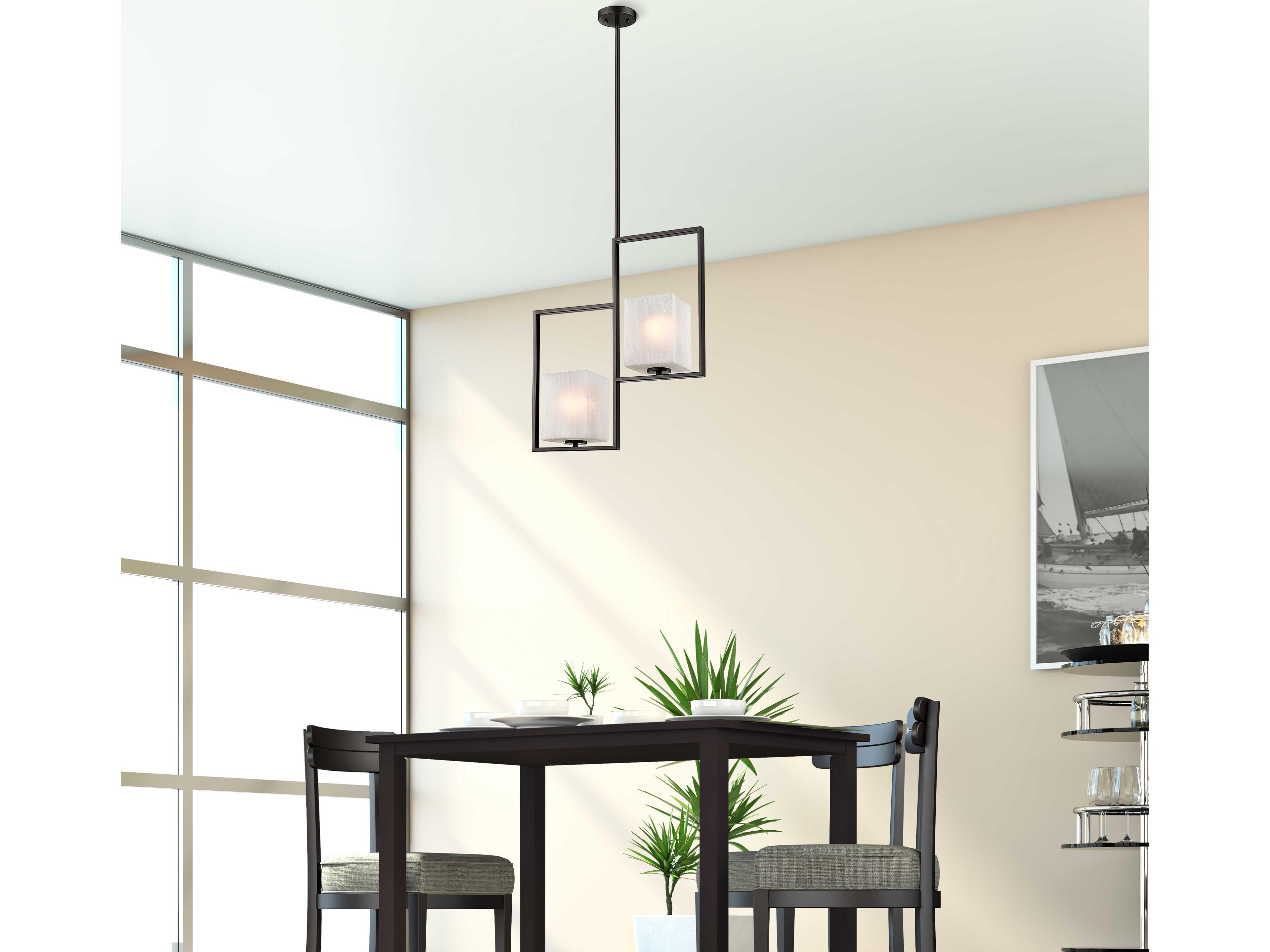 Eglo Wilmington 2-Light Oil Rubbed Bronze Pendant