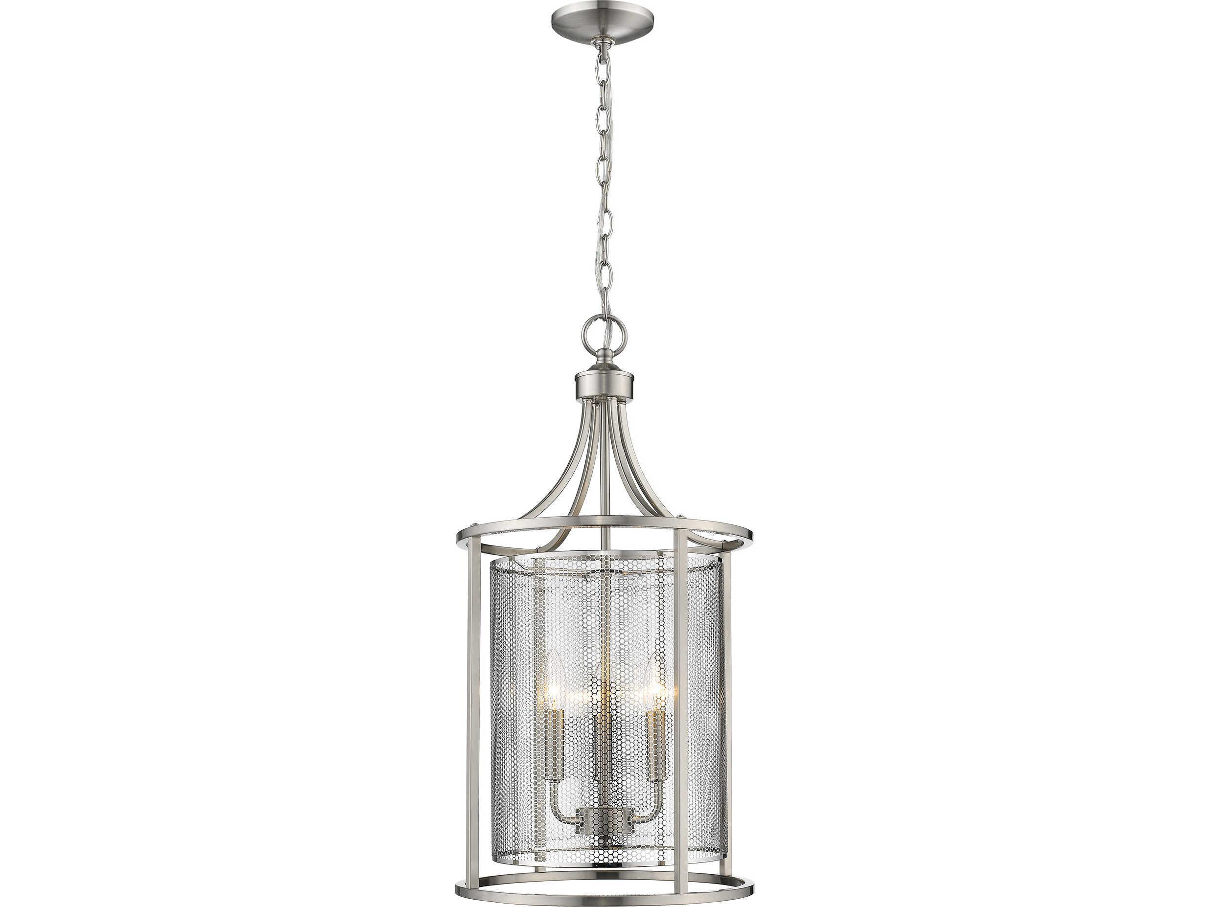 Eglo De Velde 3-Light Matte Nickel Lantern Pendant