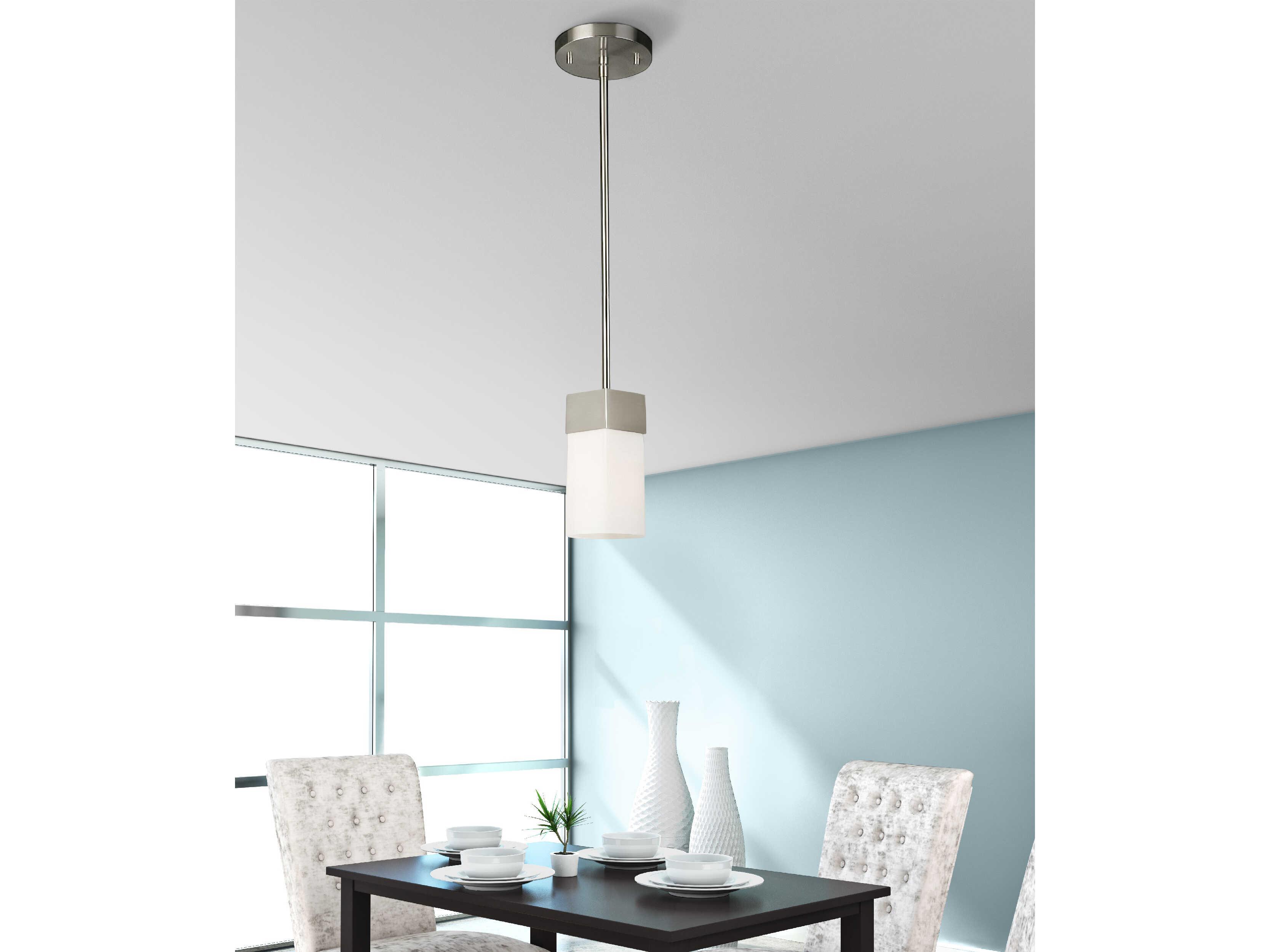 Eglo Novela 1-Light Brushed Nickel Mini Pendant