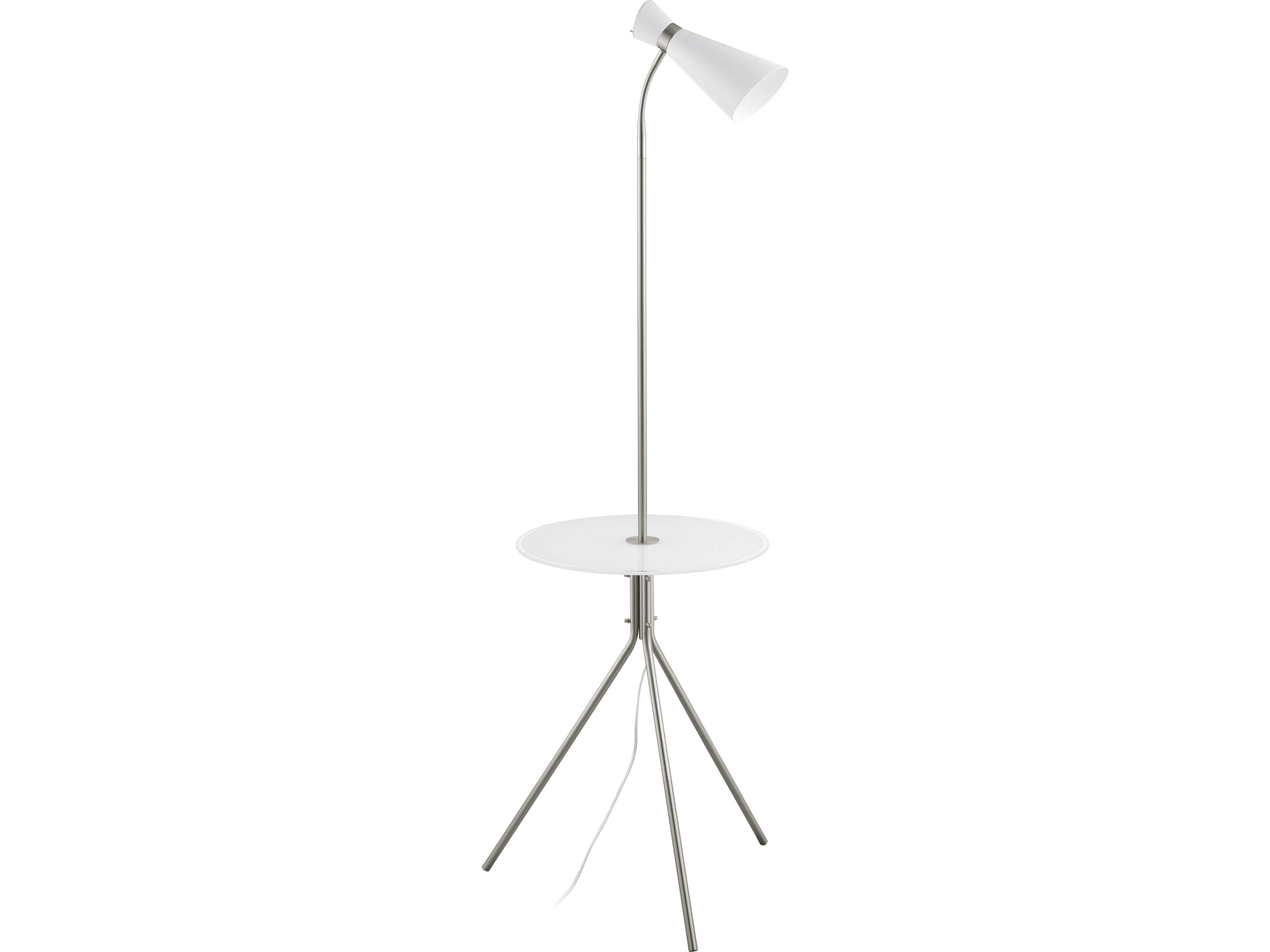Eglo Policara Matte Nickel Floor Lamp