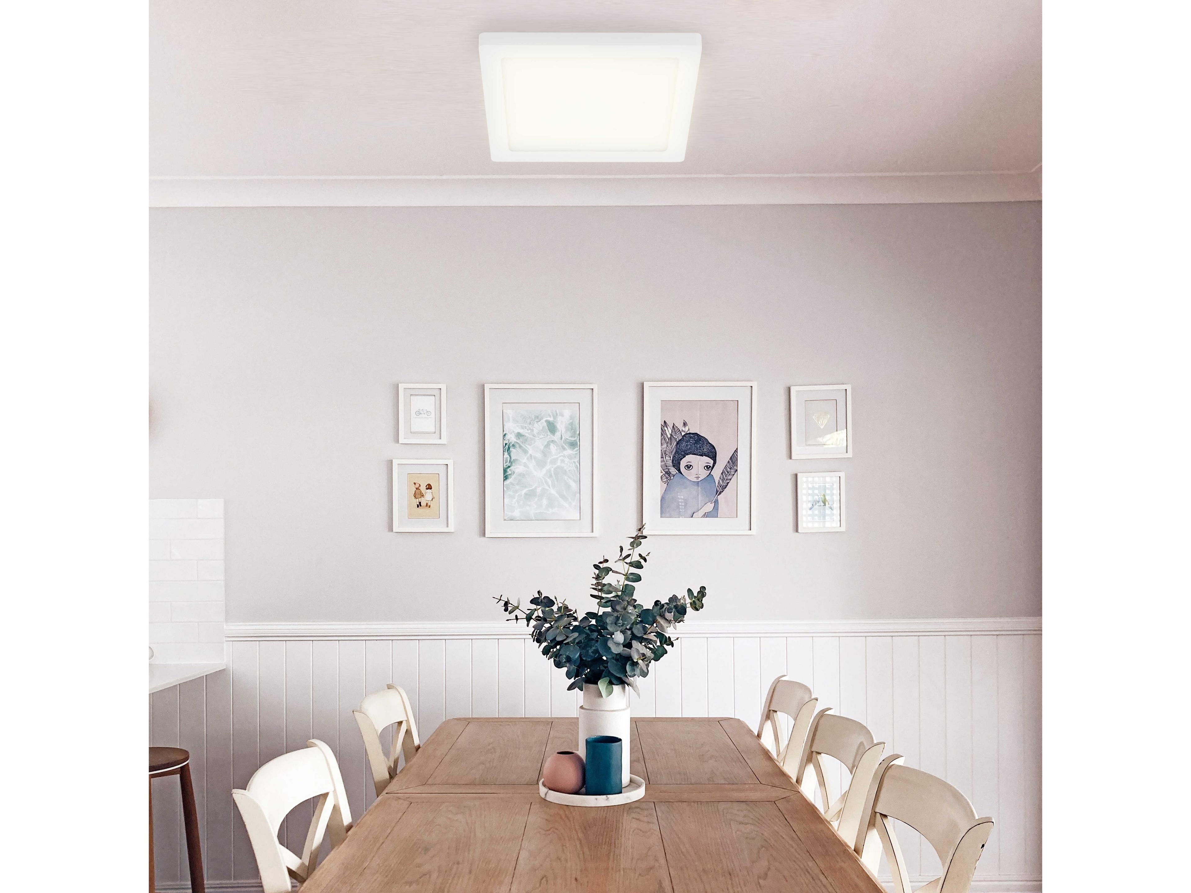 Eglo Trago 1-Light White Flush Mount