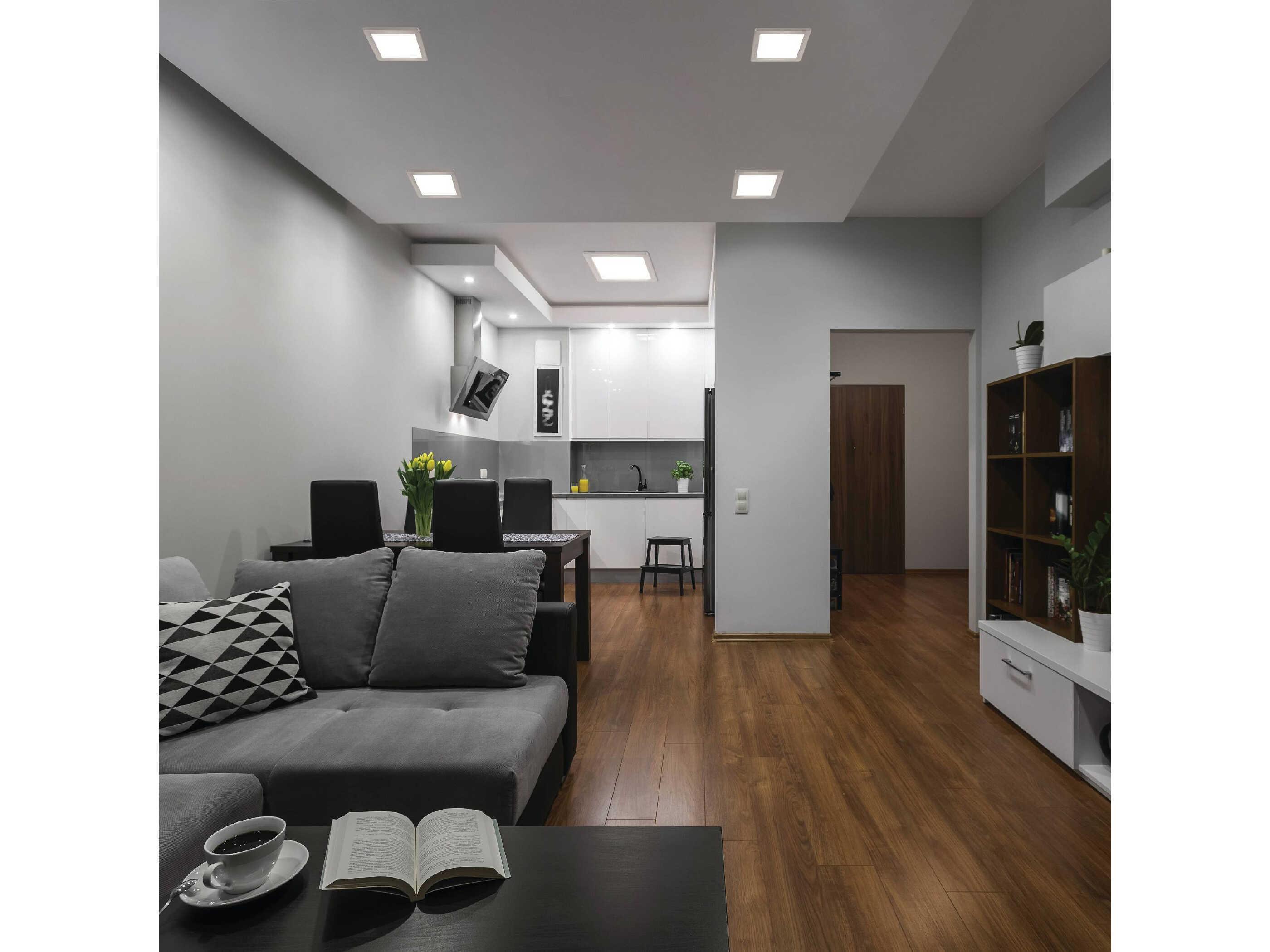 Eglo Trago 1-Light White Flush Mount