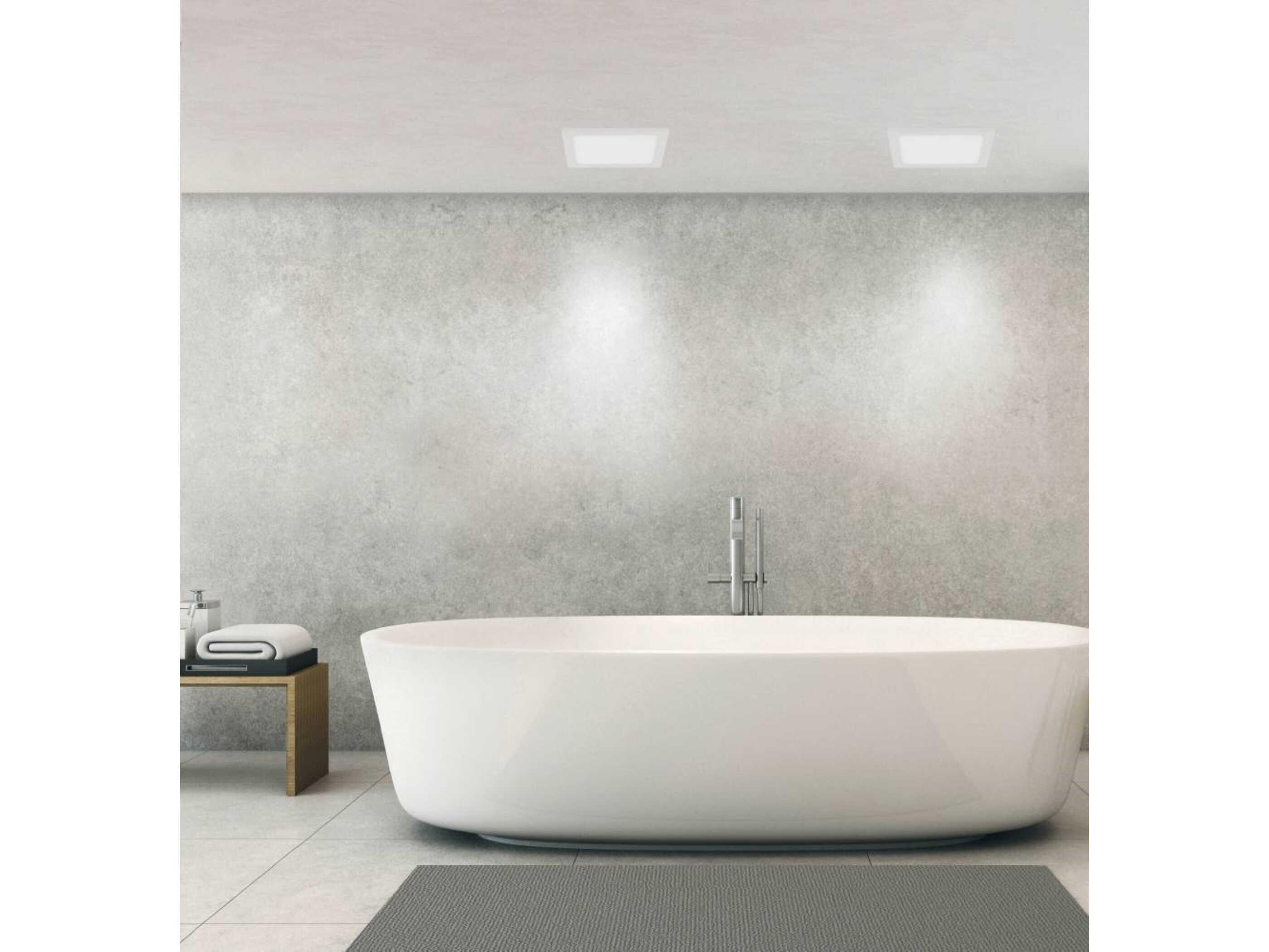 Eglo Trago 1-Light White Flush Mount