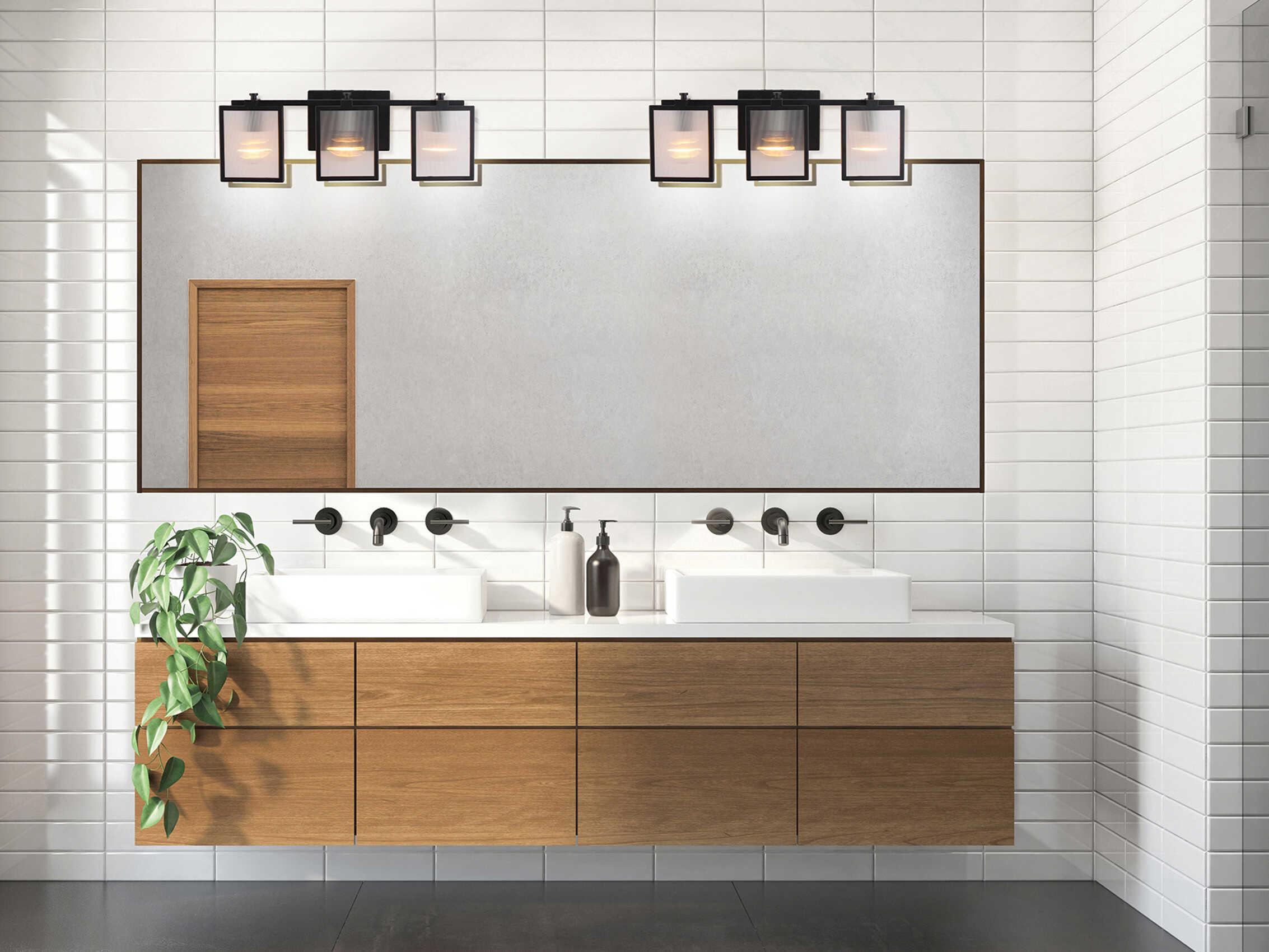 Eglo Henessy 3-Light Black Vanity Light