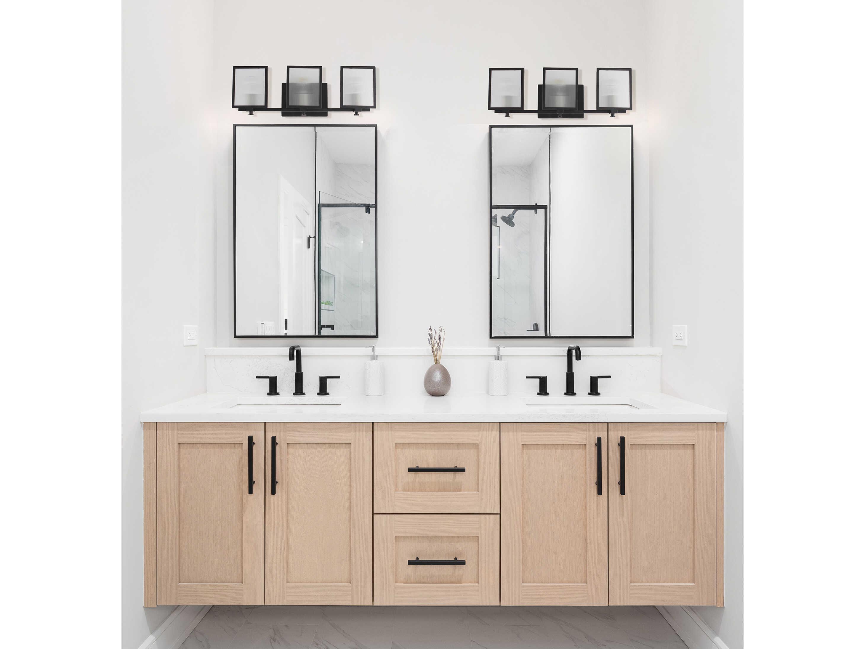 Eglo Henessy 3-Light Black Vanity Light