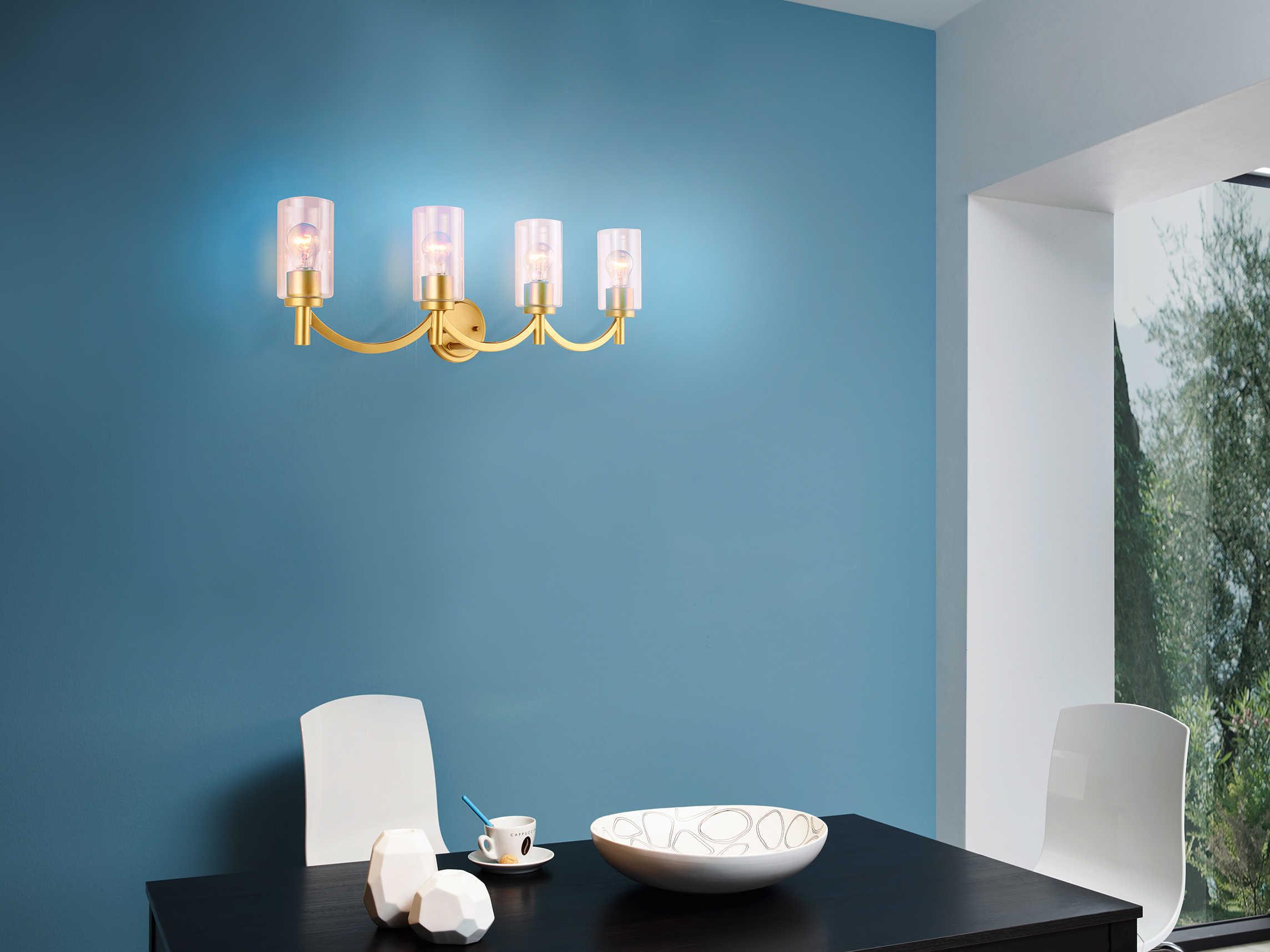 Eglo Devora 4-Light Antique Gold Vanity Light