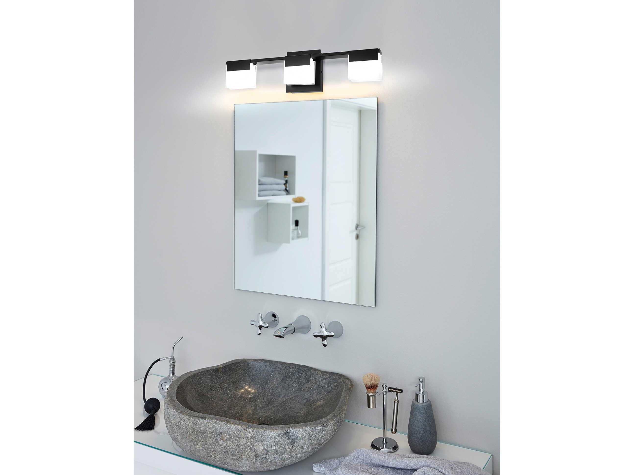 Eglo Vente Matte Black Vanity Light