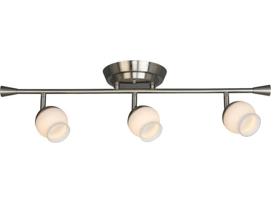 Eglo Mill Street 3-Light Brushed Nickel Track & Rail Light