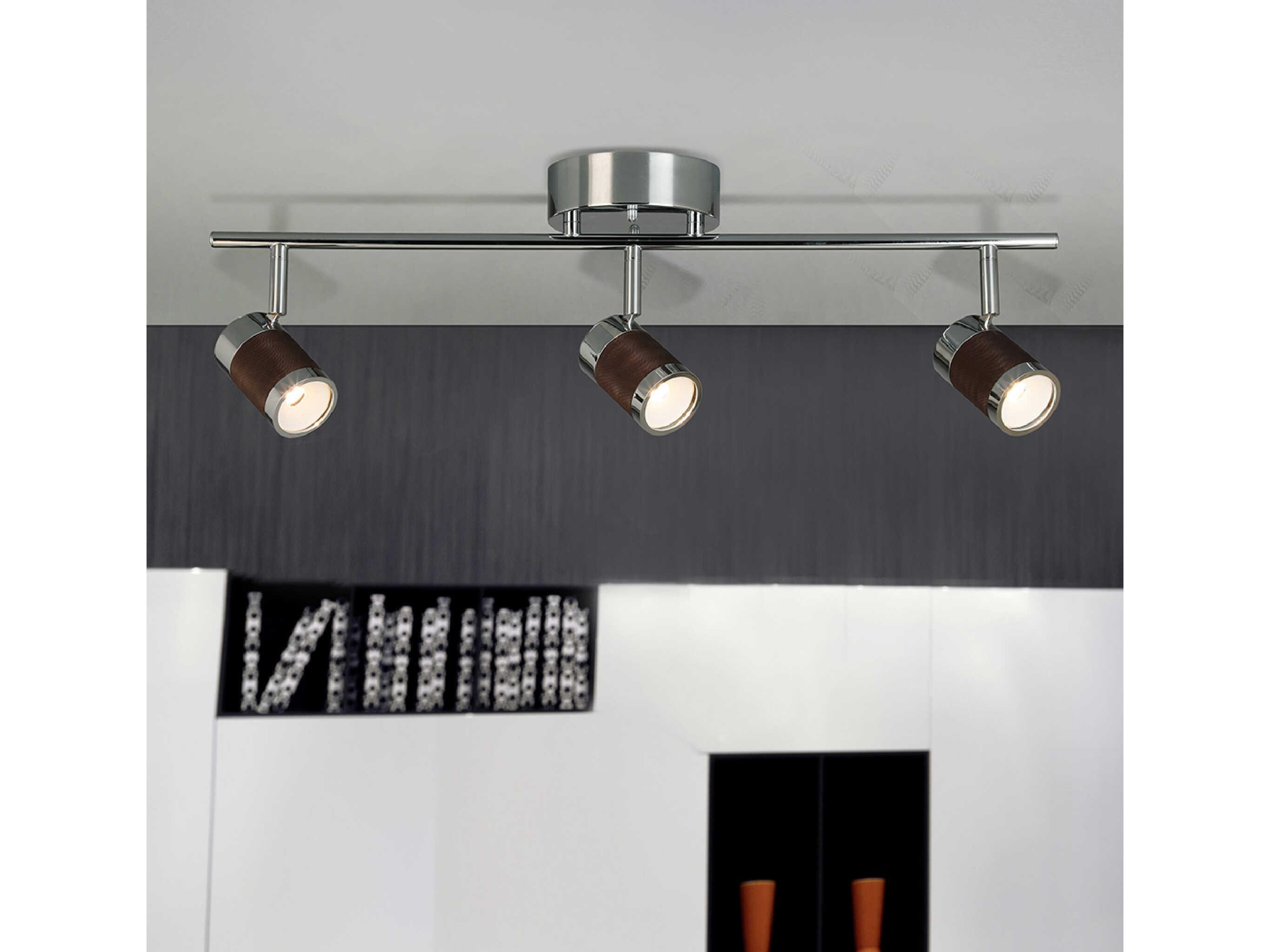 Eglo Brews 3-Light Chrome Cylinder Track & Rail Light