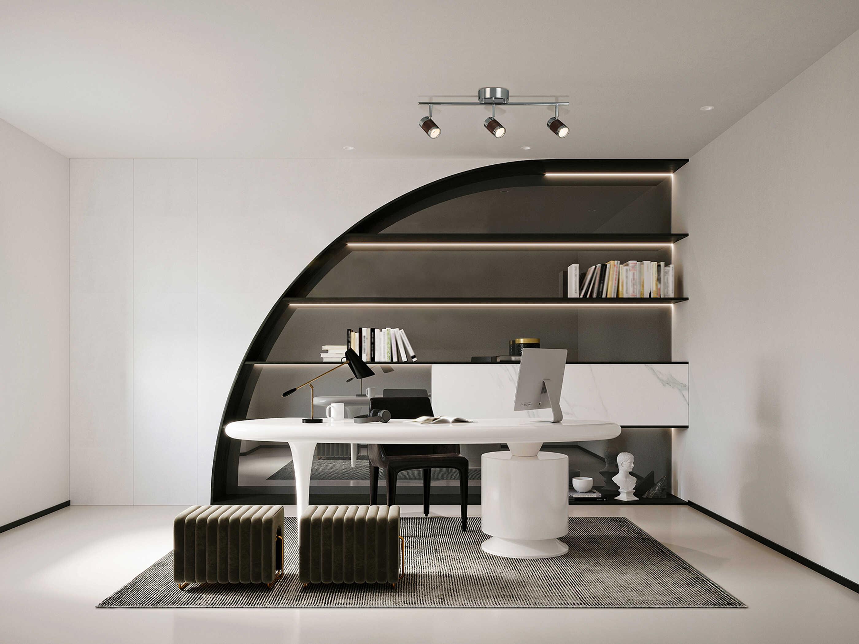 Eglo Brews 3-Light Chrome Cylinder Track & Rail Light