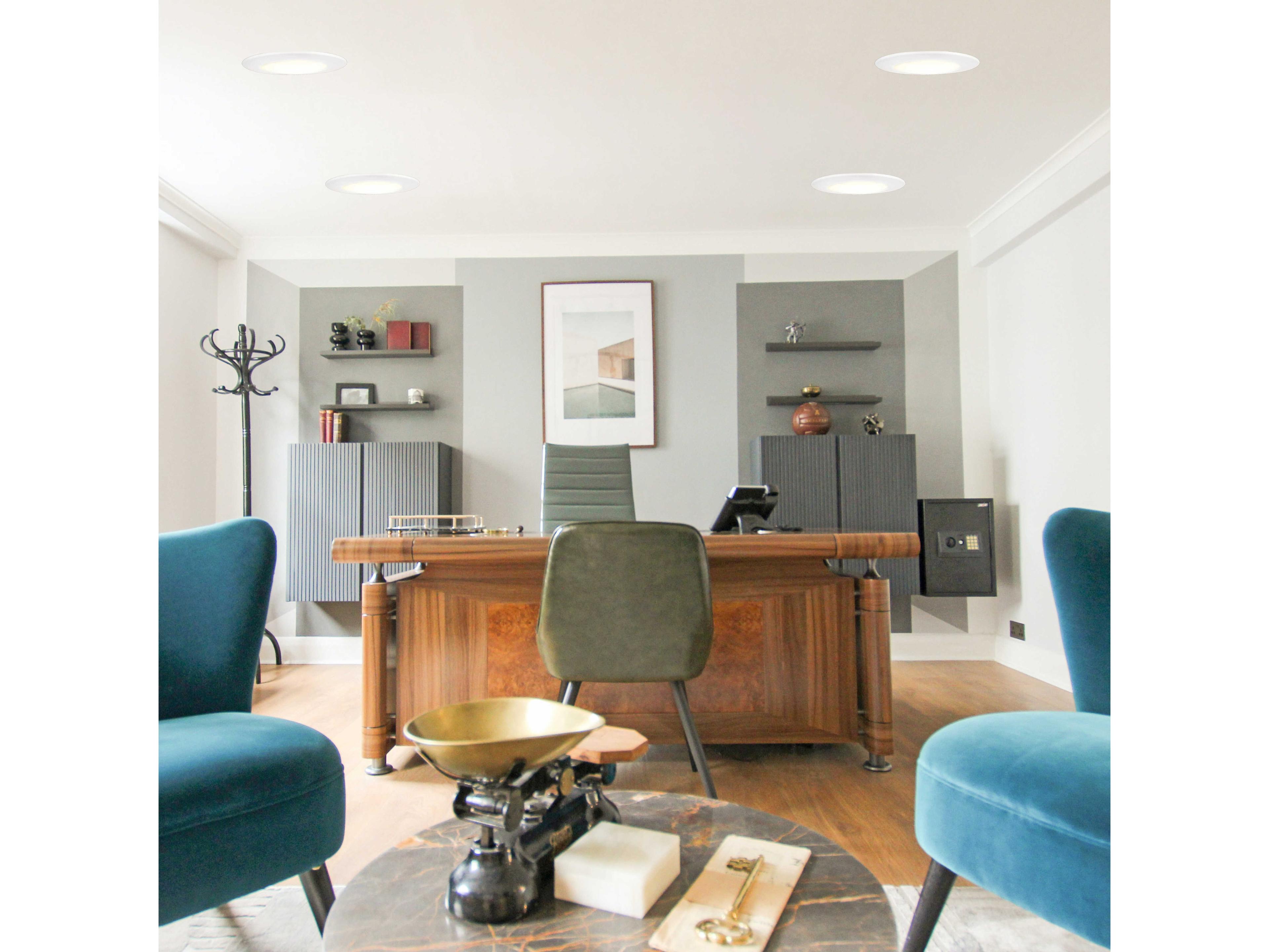 Eglo Retro Fit 1-Light White Round Recessed Light