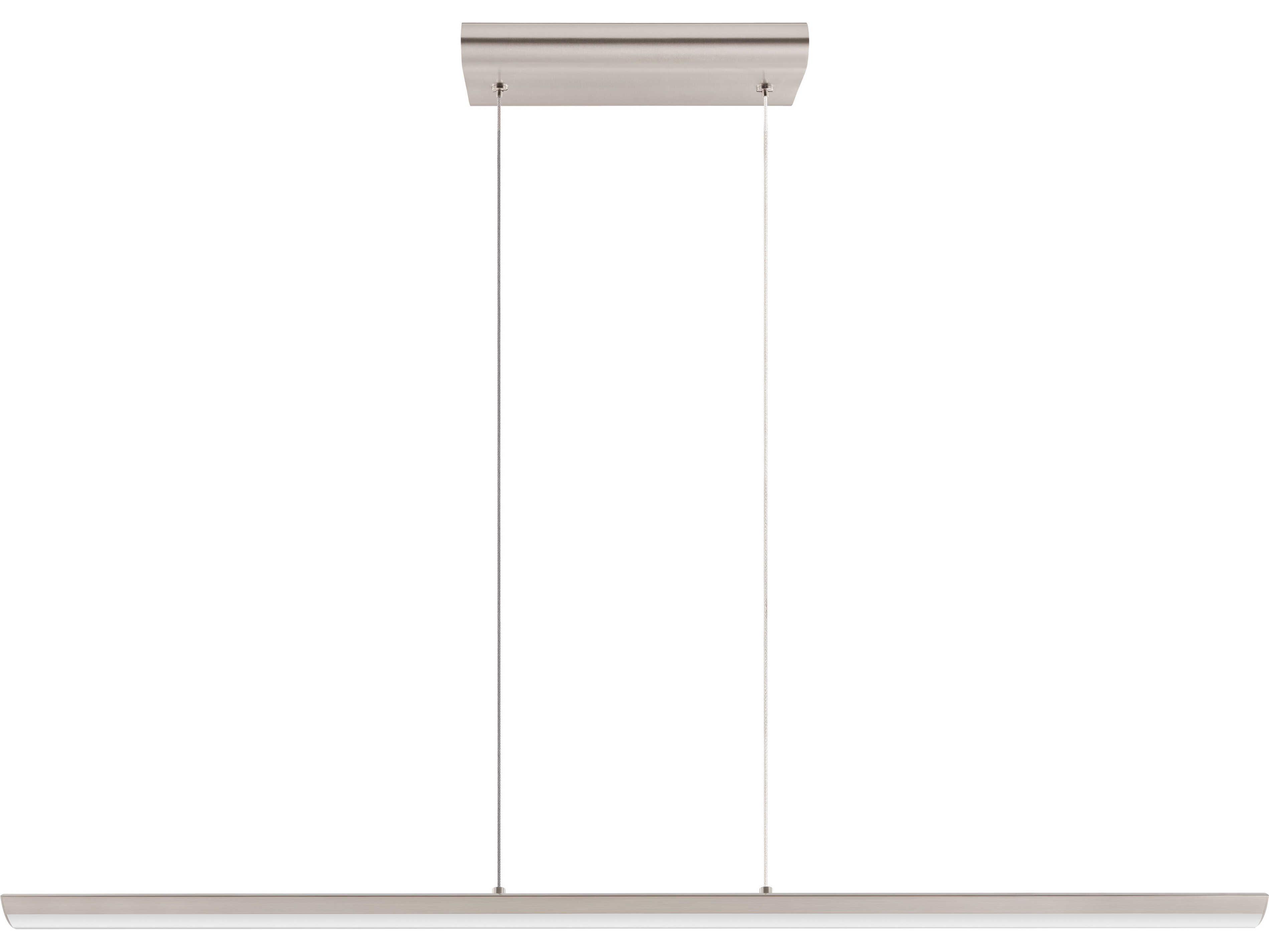 Eglo Pellaro 1-Light Matte Nickel Linear Island Pendant