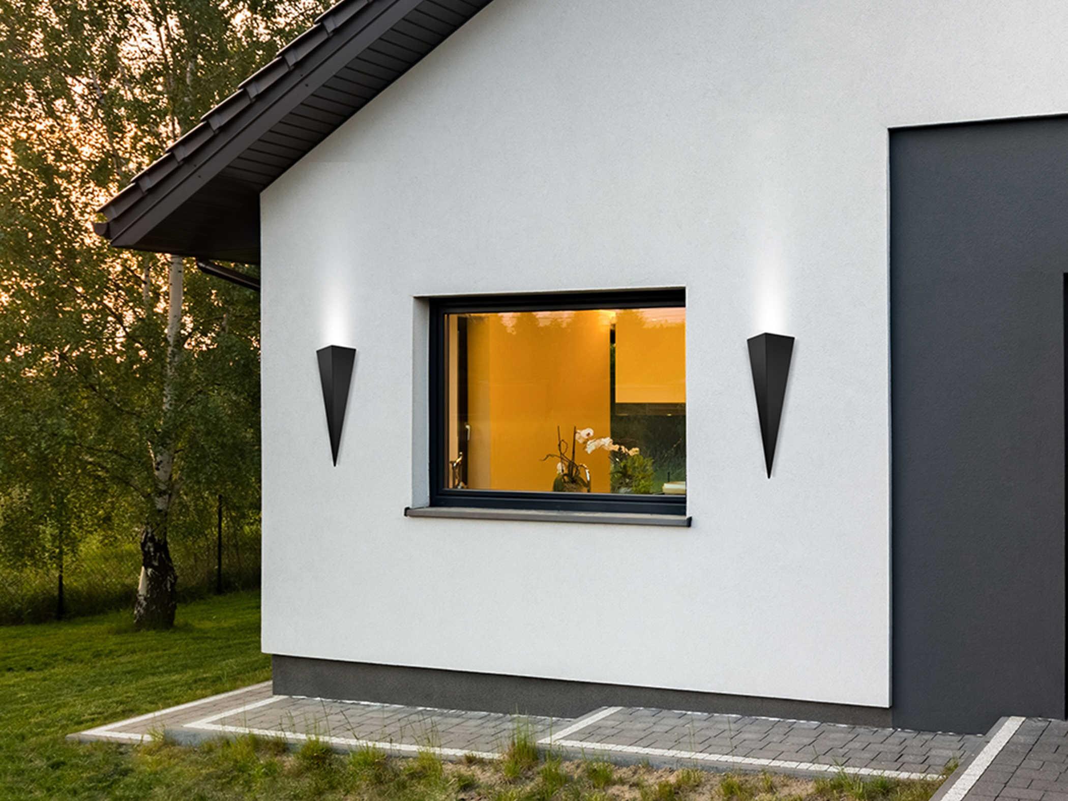 Eglo Trigo 1-Light Matte Black Wall Sconce