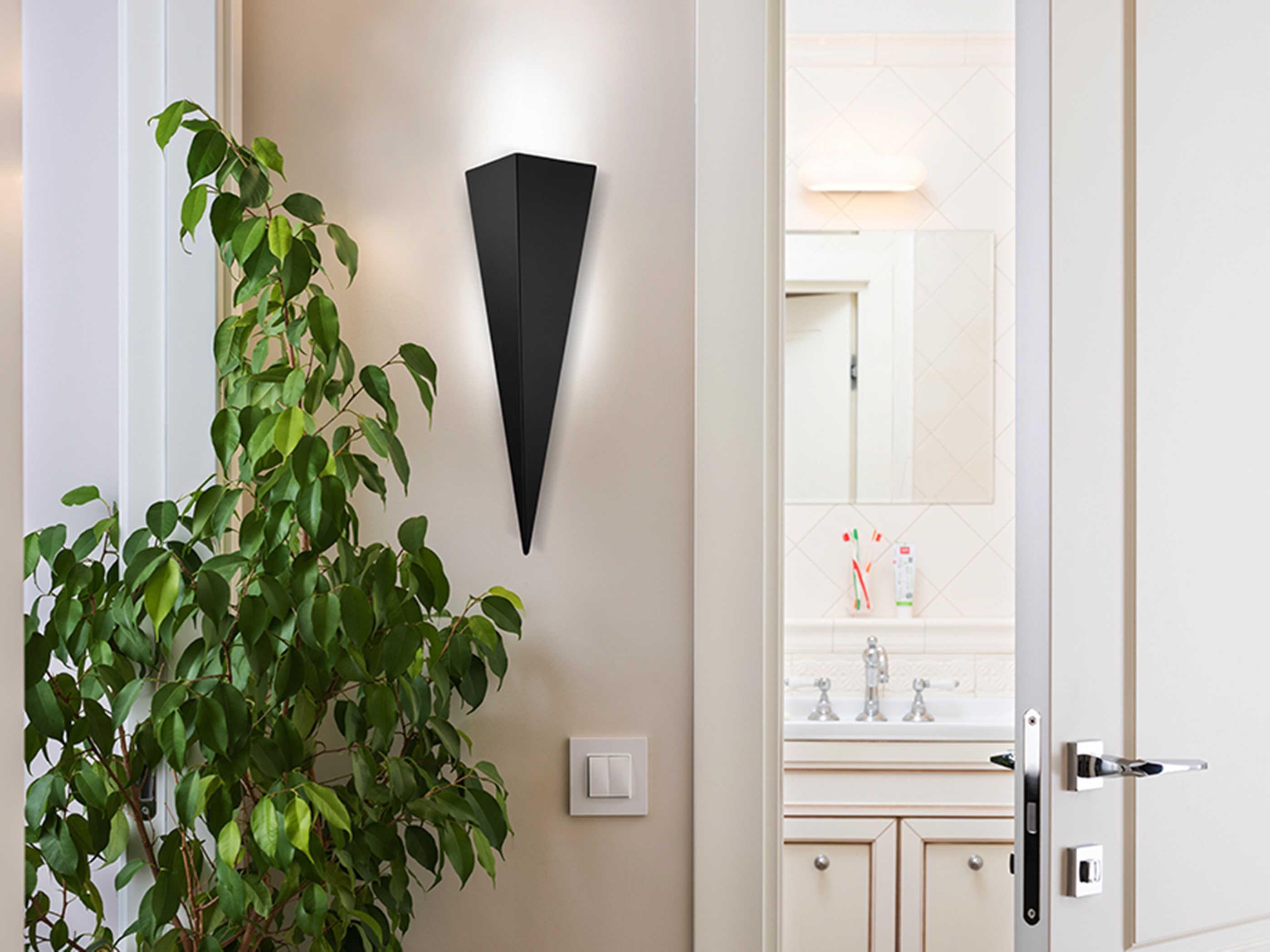 Eglo Trigo 1-Light Matte Black Wall Sconce
