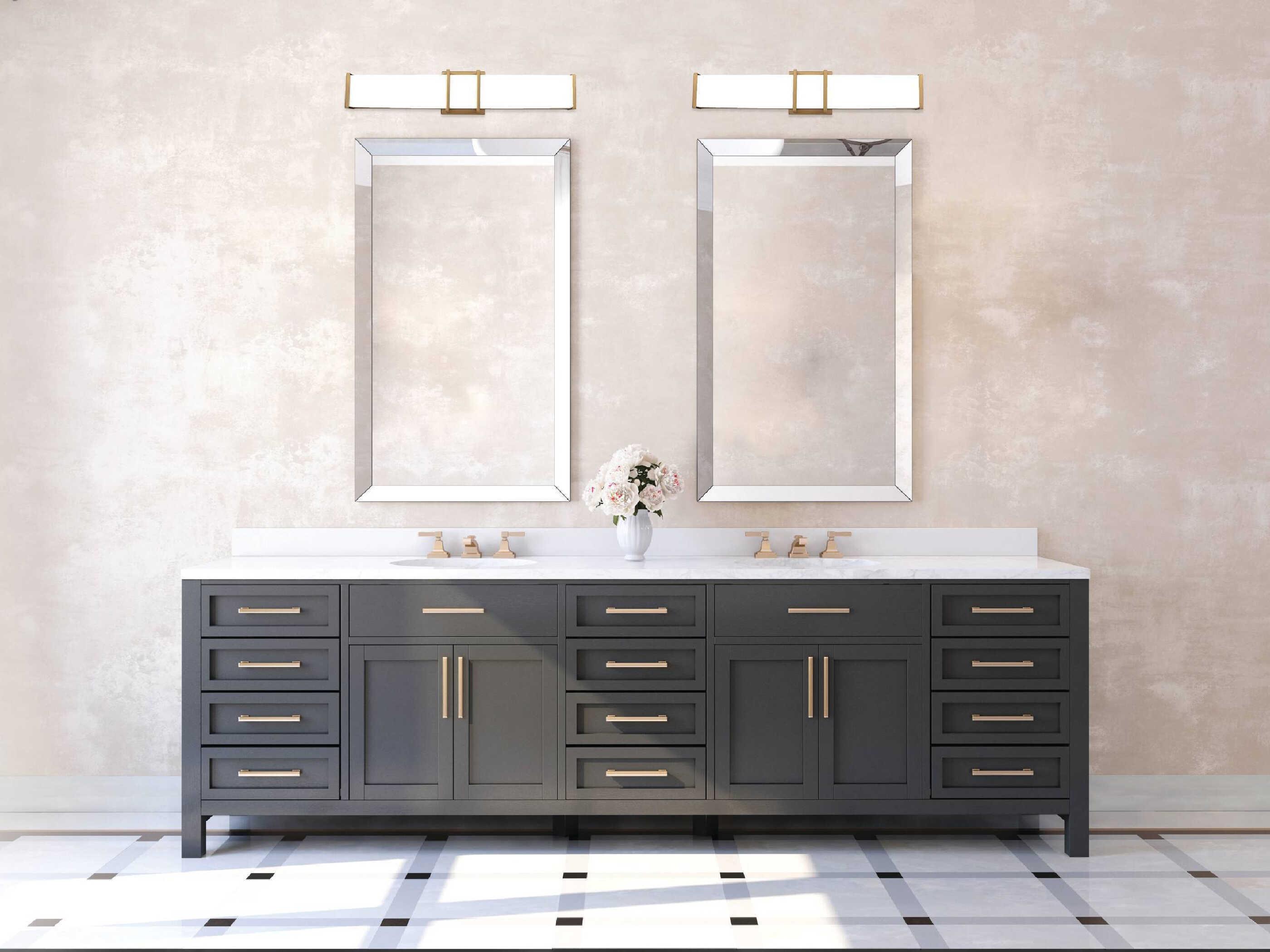 Eglo Tomero 1-Light Brushed Gold Vanity Light