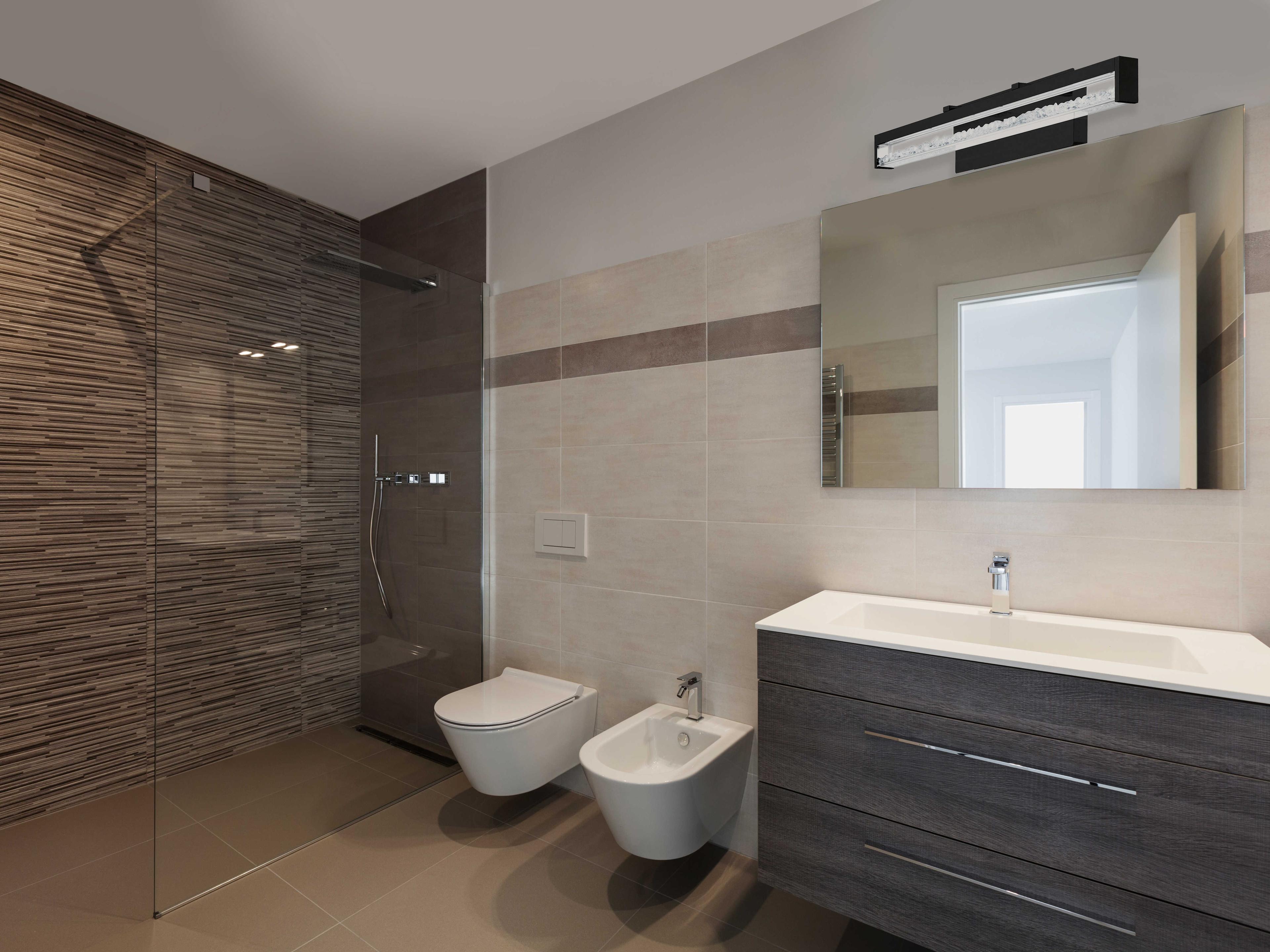 Eglo Cardito 1-Light Matte Black Vanity Light