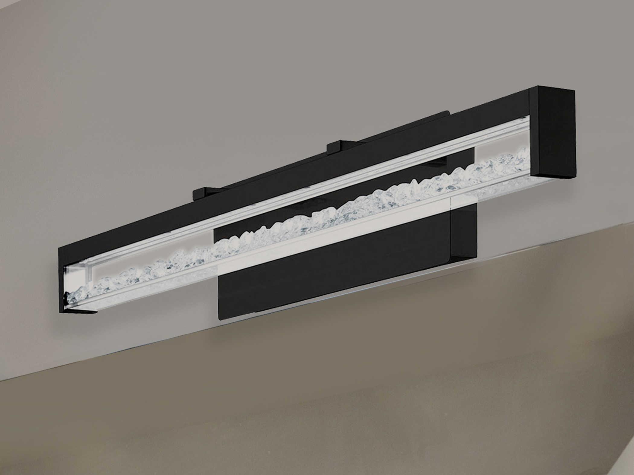 Eglo Cardito 1-Light Matte Black Vanity Light