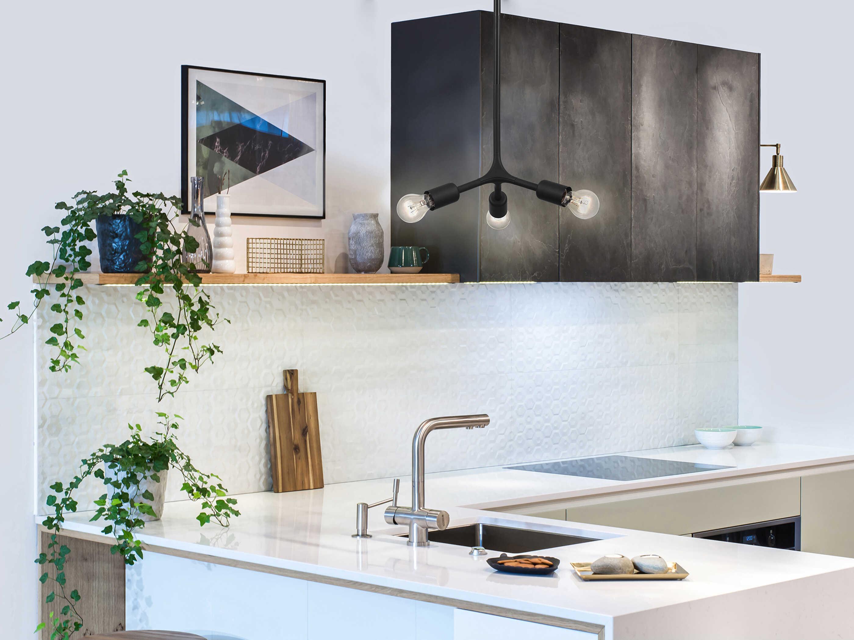 Eglo Bocadella 3-Light Black Pendant