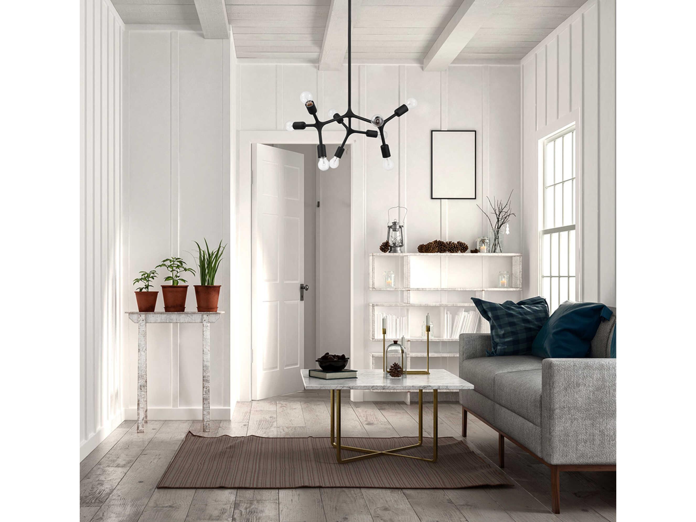 Eglo Bocadella 9-Light Black Pendant