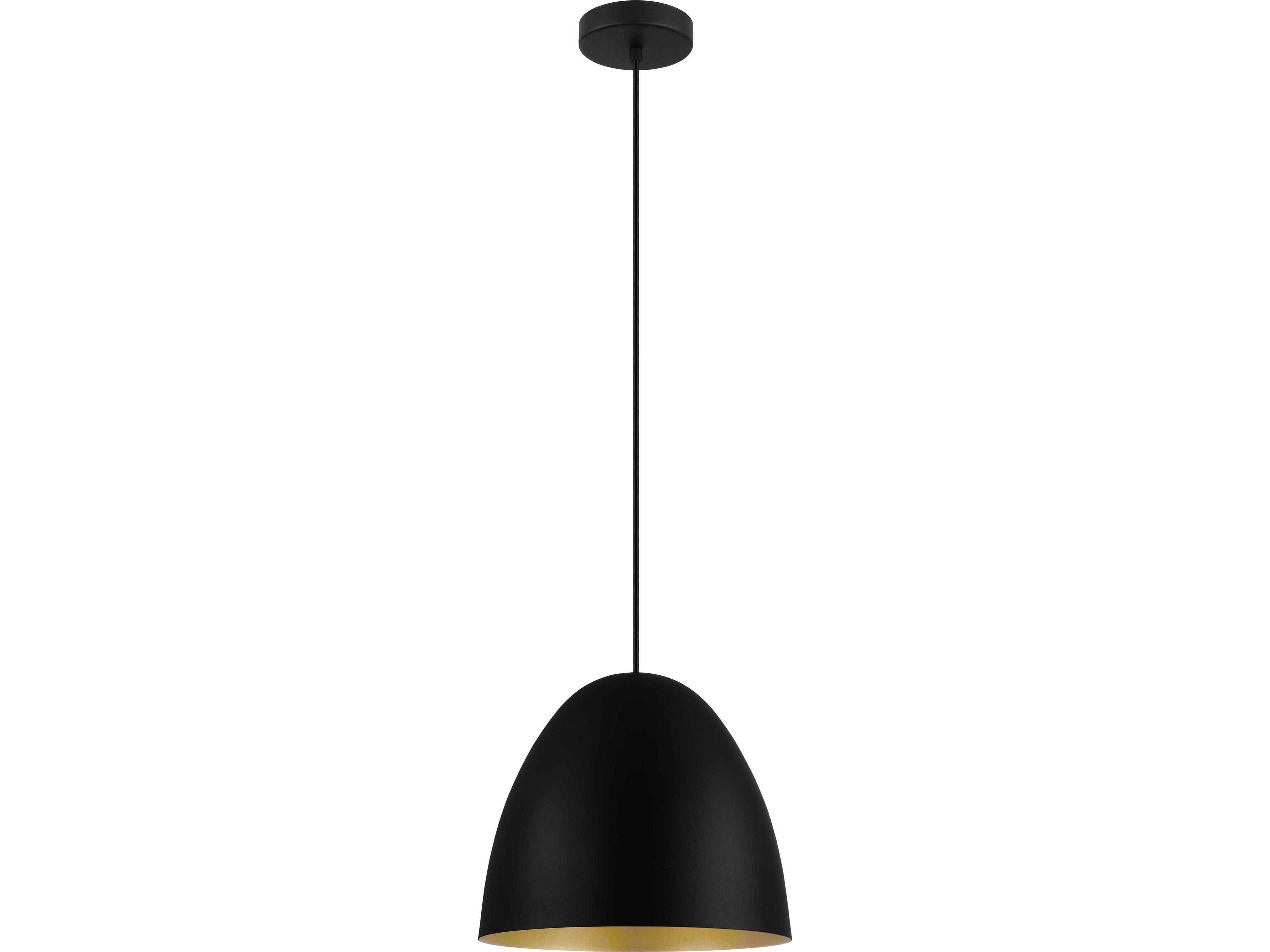 Eglo Sarabia 1-Light Black Bell Mini Pendant