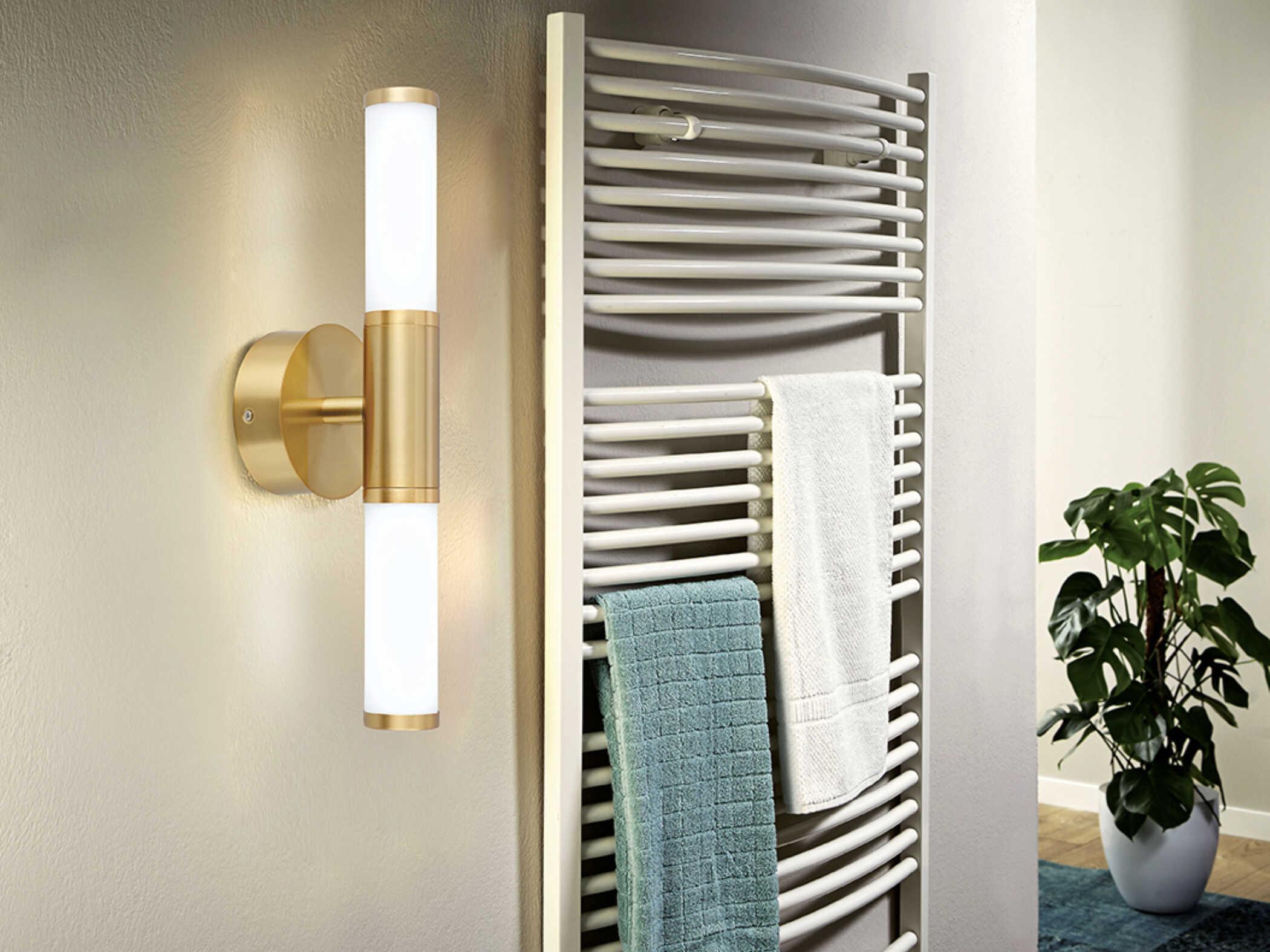 Eglo Palmera 2-Light Brushed Gold Vanity Light