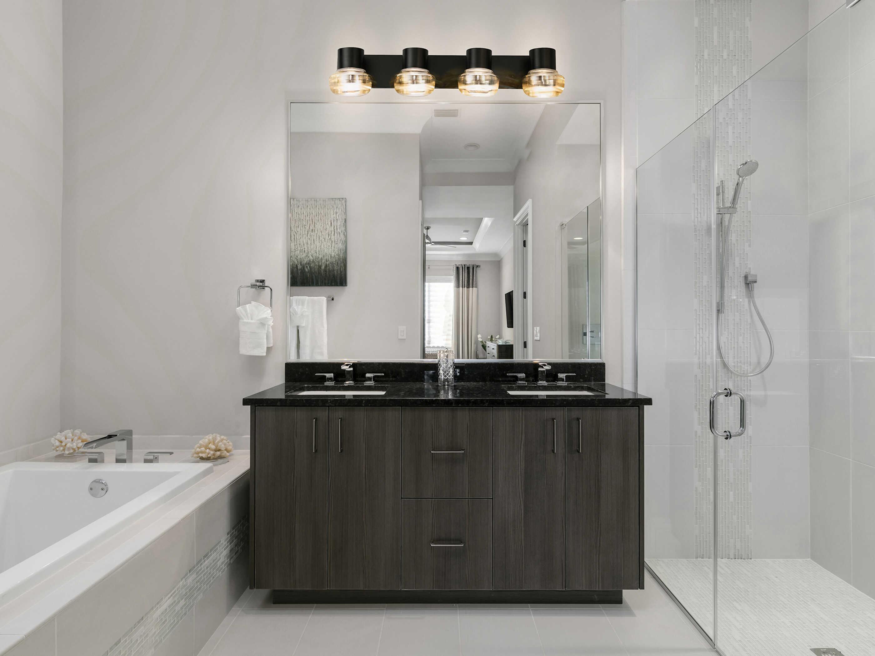 Eglo Belby 4-Light Black Vanity Light