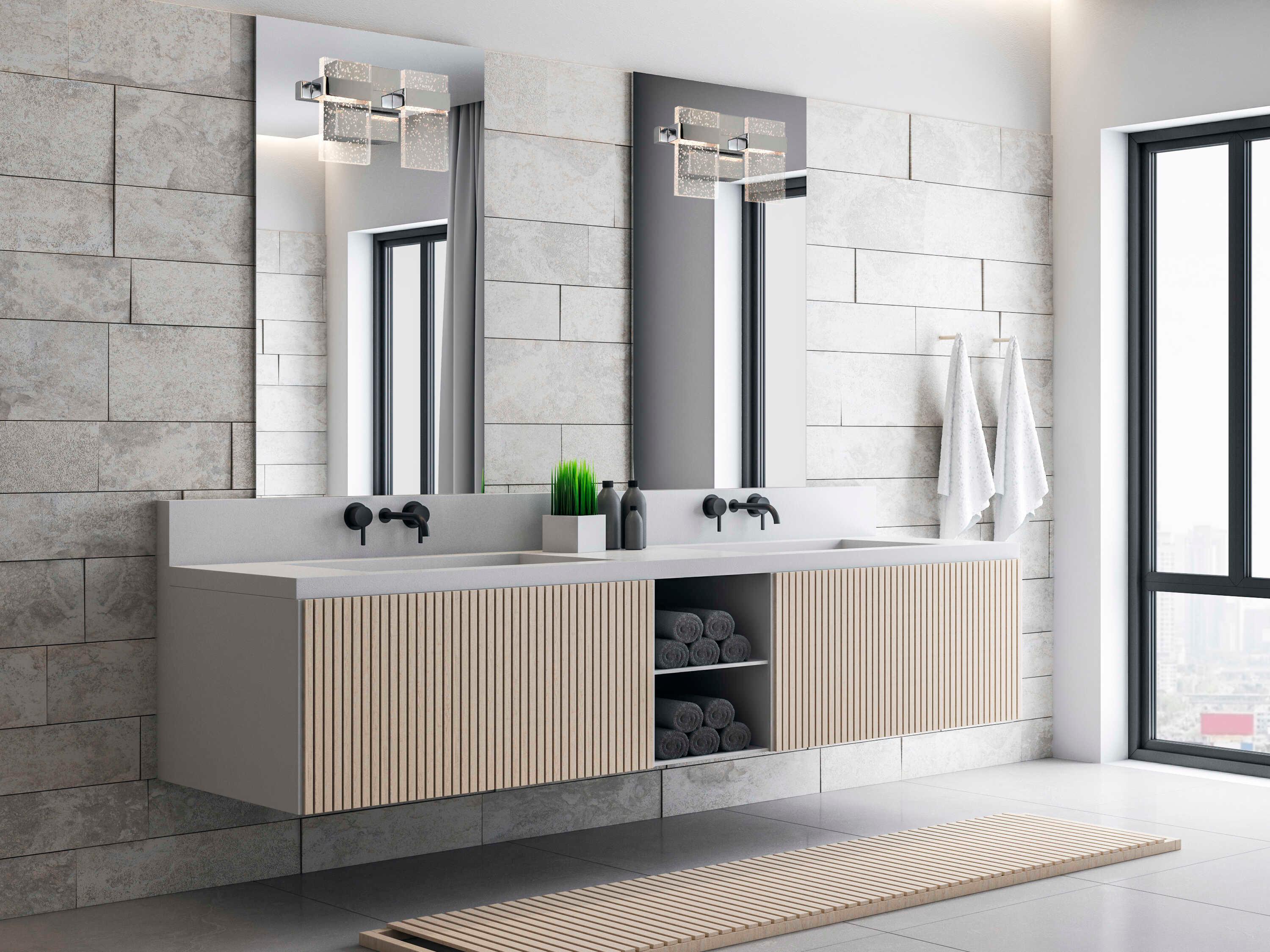 Eglo Madrona 2-Light Chrome Vanity Light