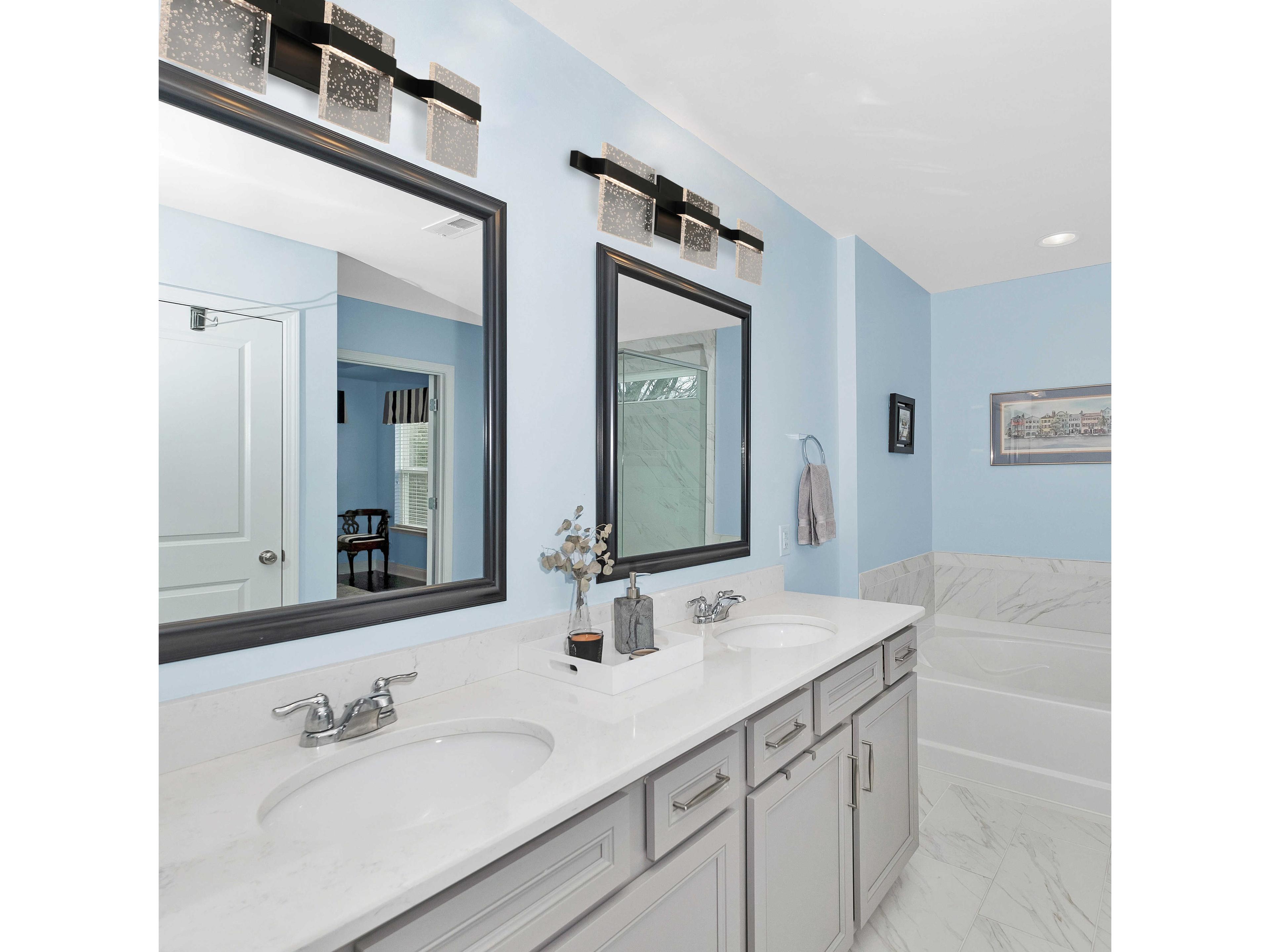 Eglo Madrona 3-Light Black Vanity Light