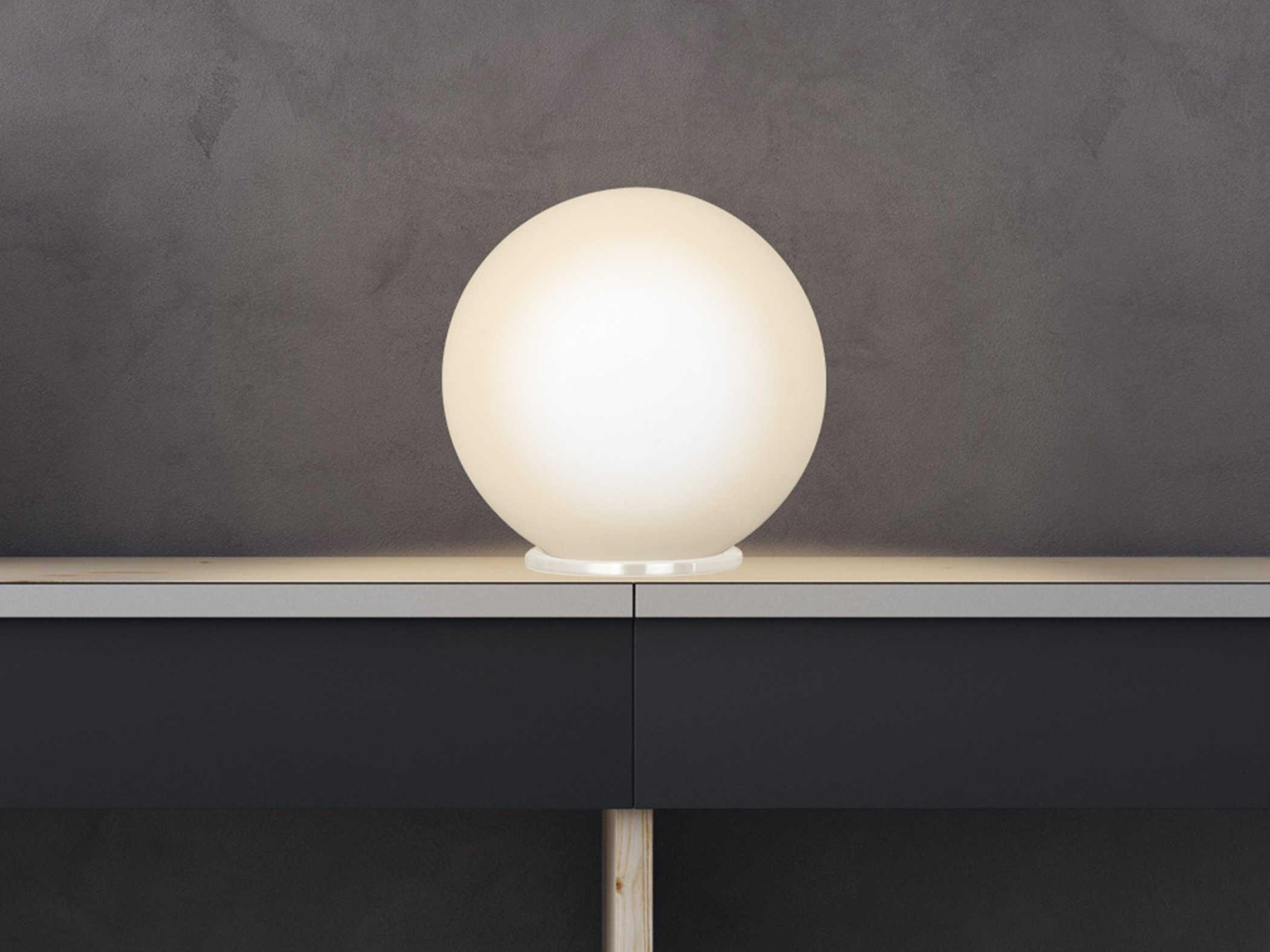 Eglo Rondo White Opal Frosted Glass Table Lamp