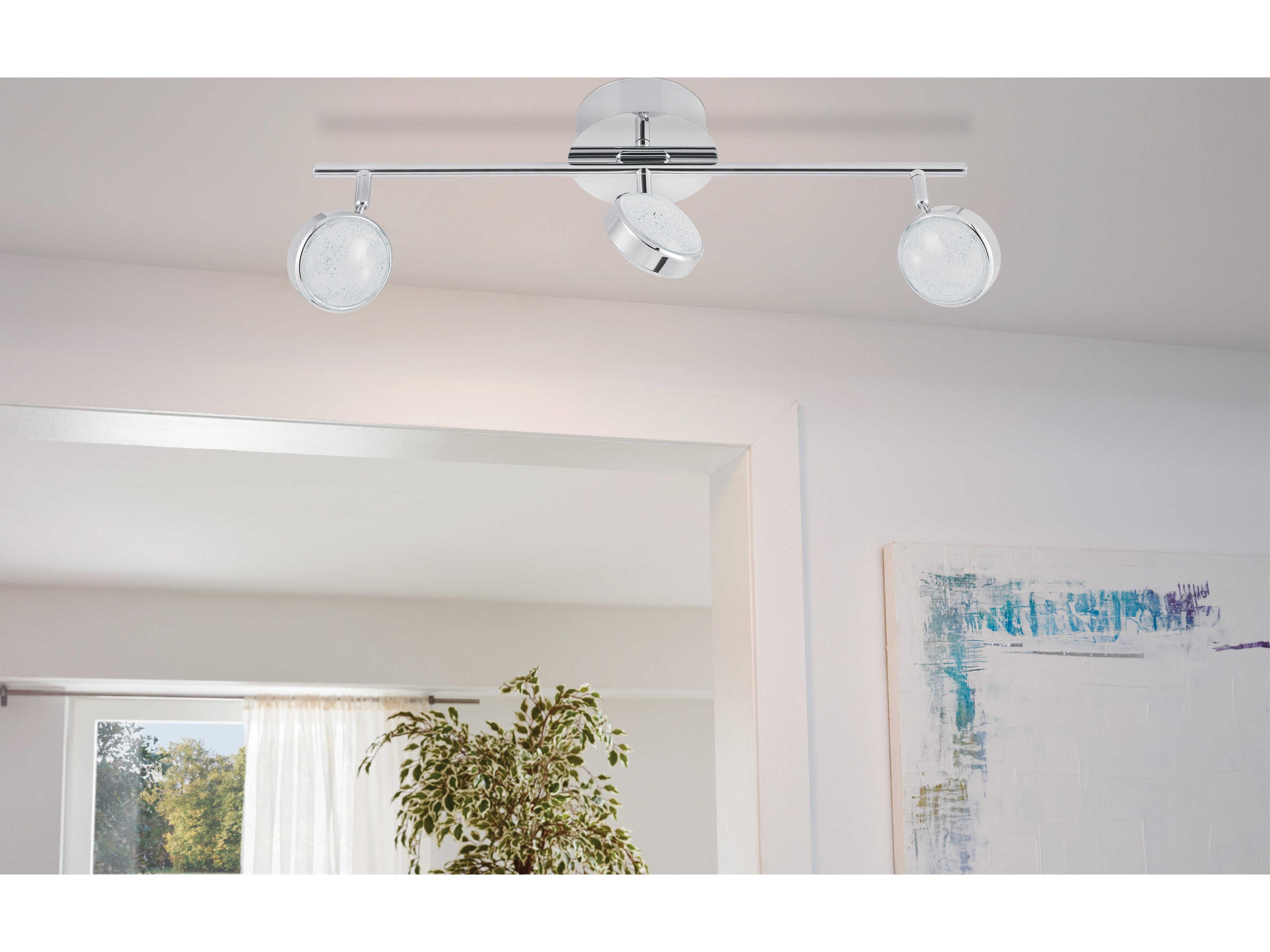 Eglo Acolla 3-Light Chrome Linear Track & Rail Light