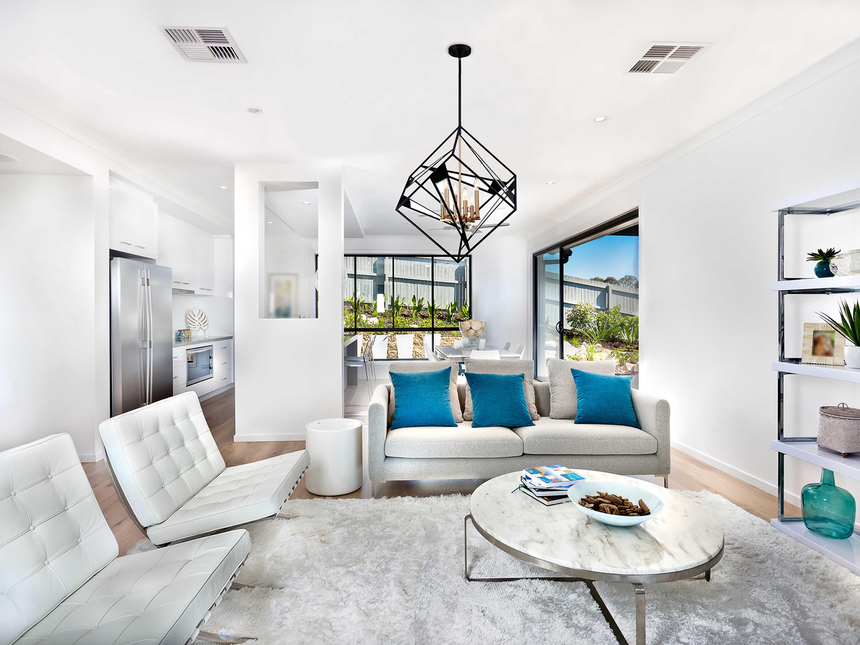 Eglo Corrietes 6-Light Matte Black Geometric Pendant